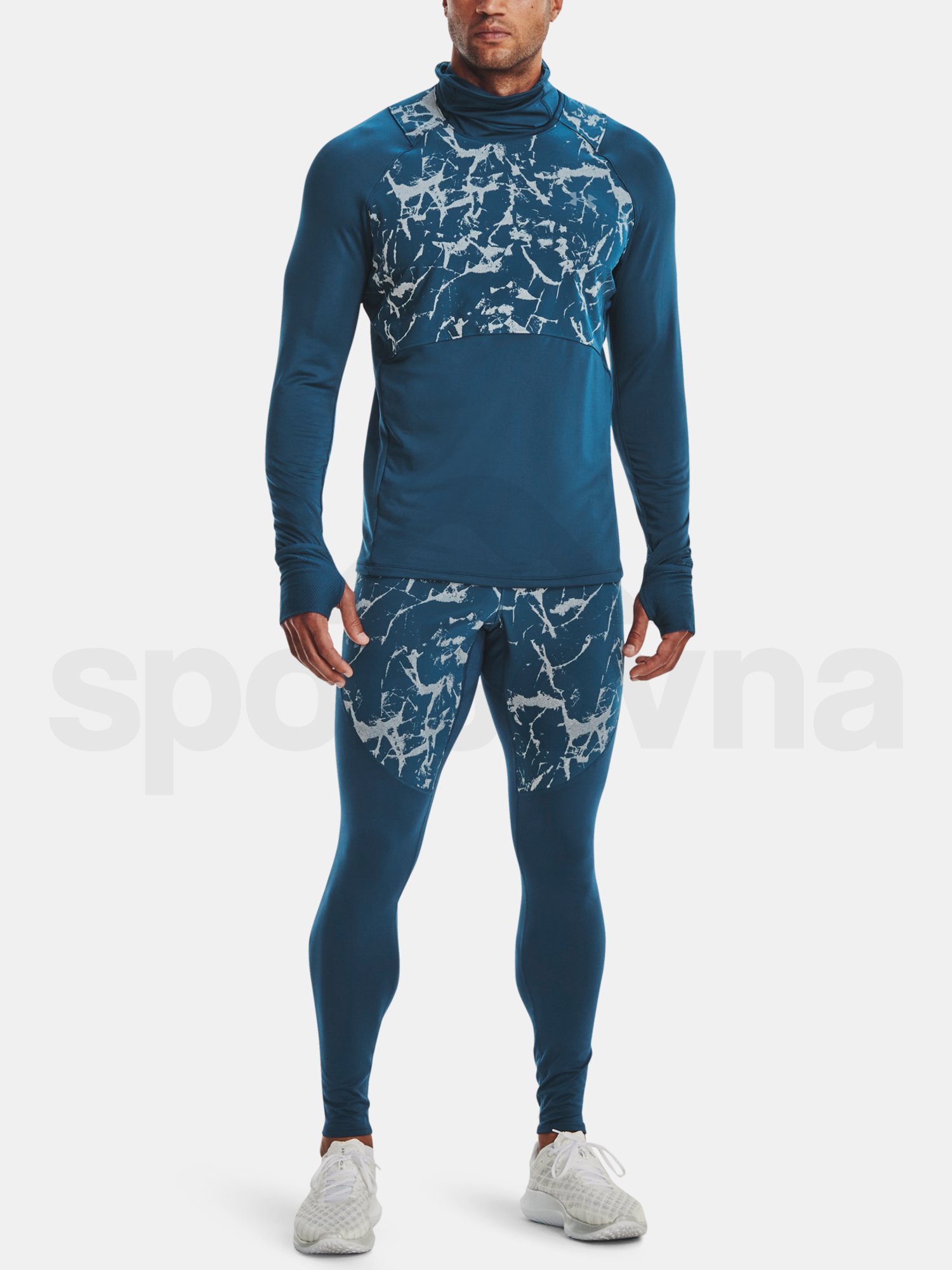 Tričko Under Armour UA OUTRUN THE COLD FUNNEL-BLU