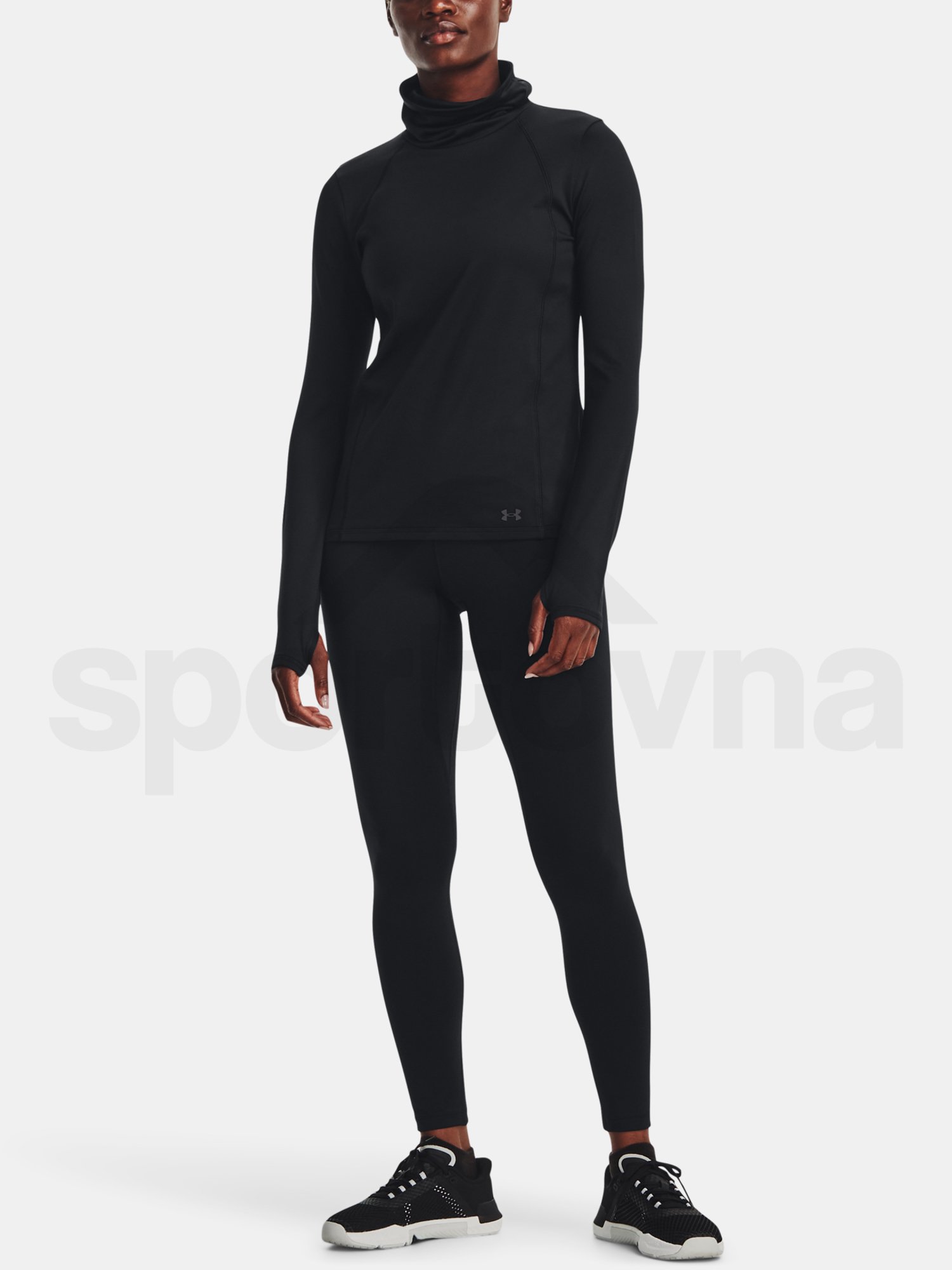 Tričko Under Armour UA Meridian CW Funnel Neck-BLK