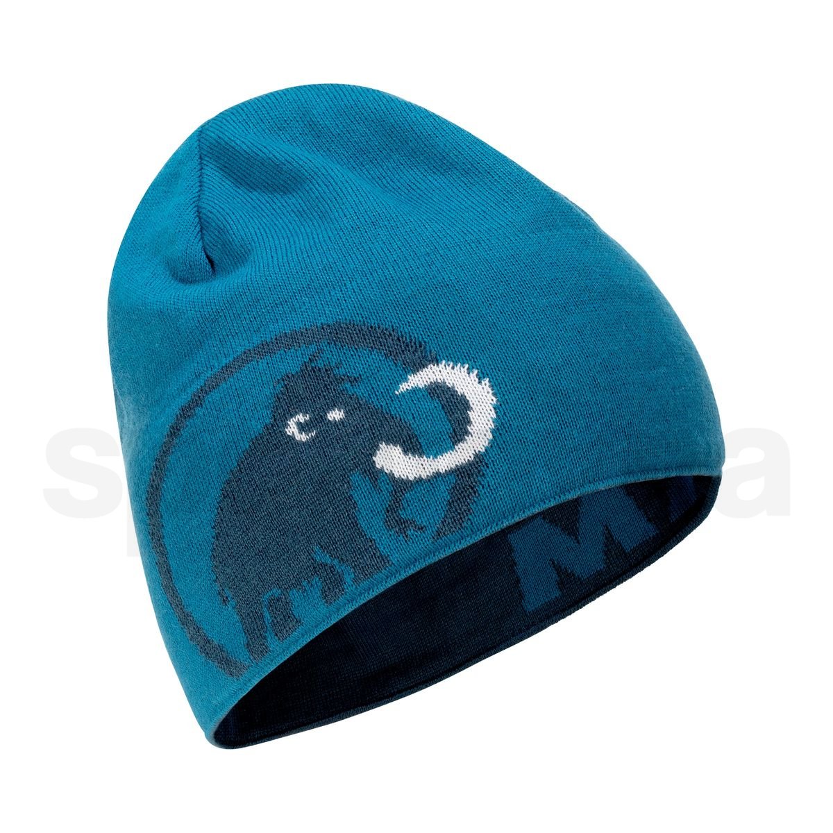 Čepice Mammut Logo Beanie - modrá / šedá