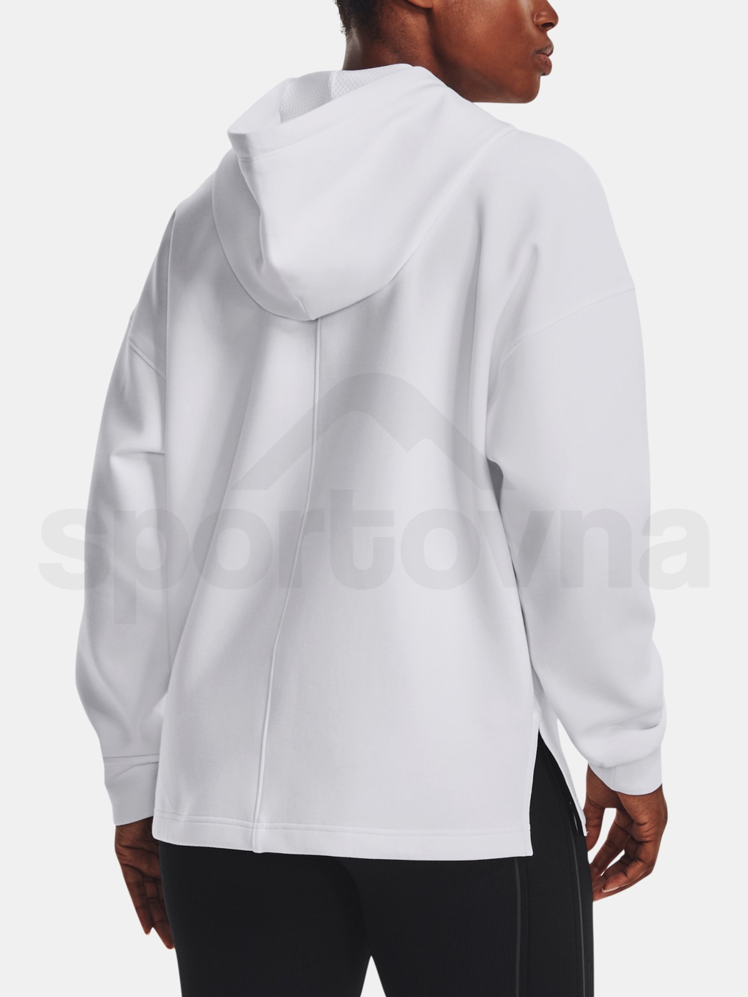 Mikina Under Armour Summit Knit Hoodie-WHT