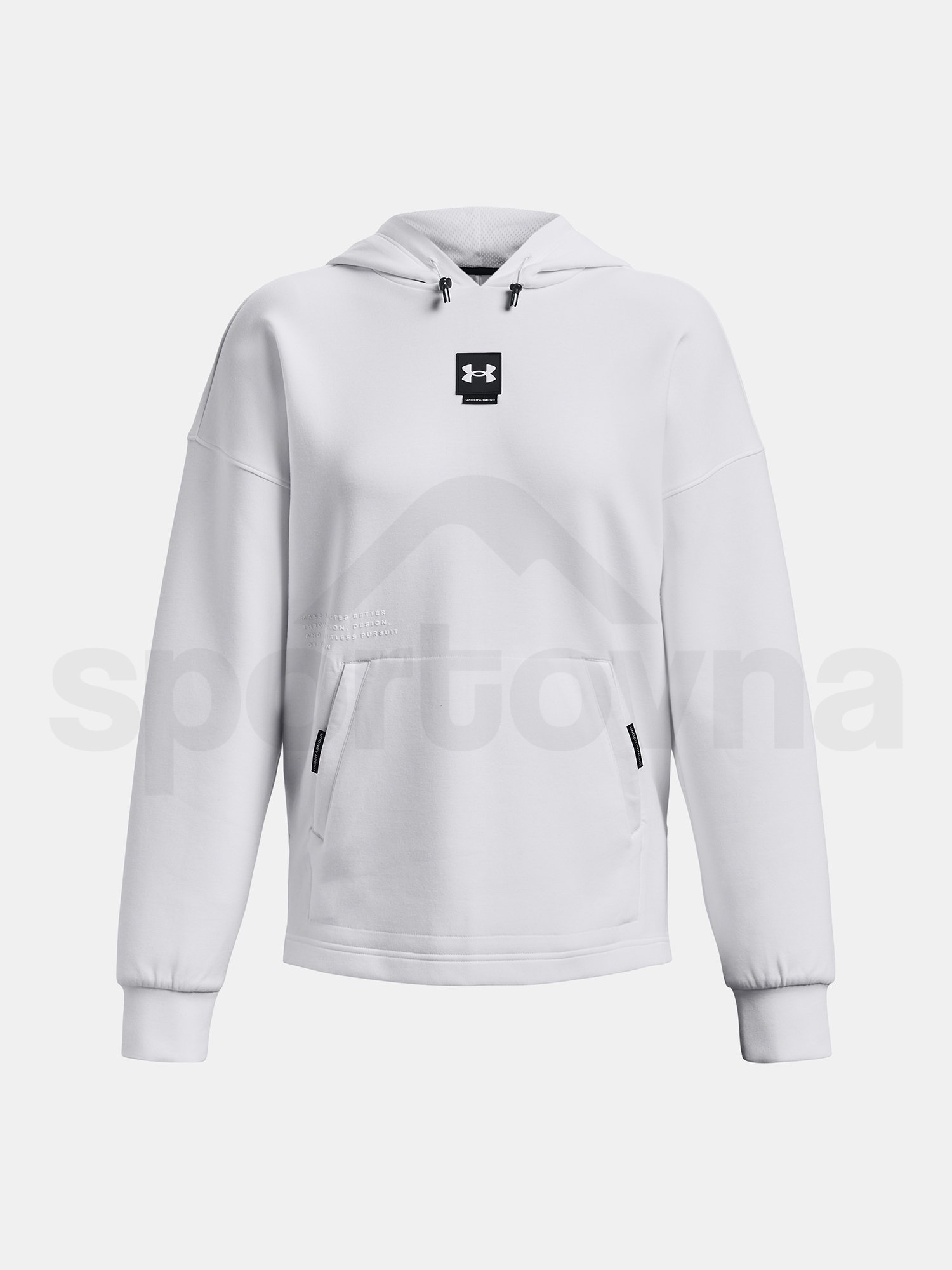 Mikina Under Armour Summit Knit Hoodie - biela