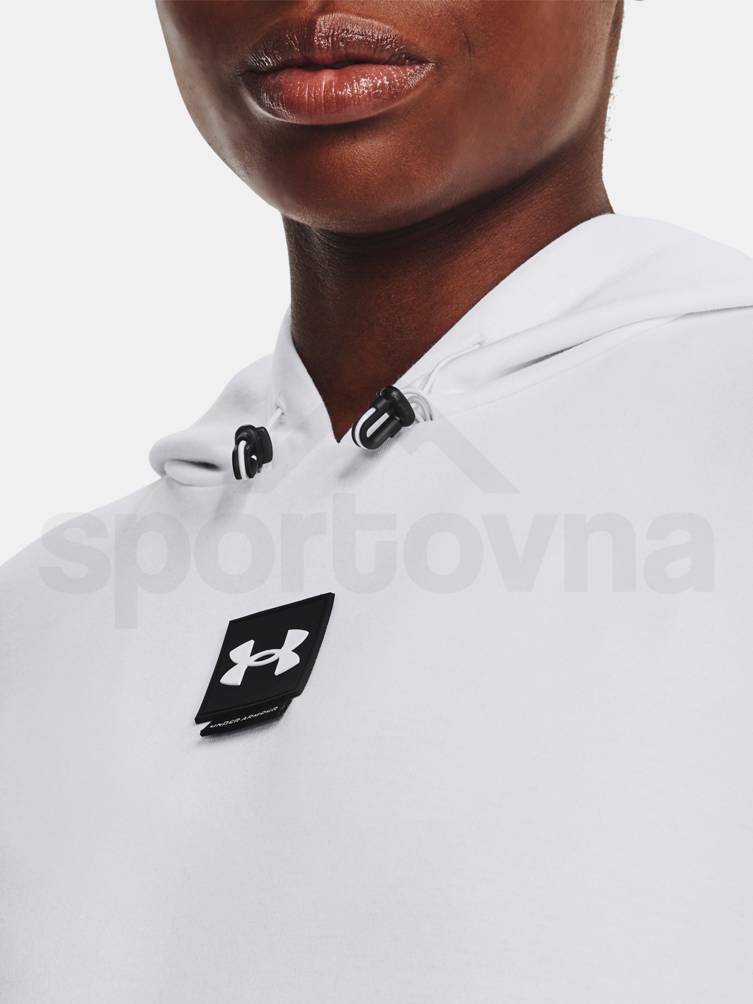 Mikina Under Armour Summit Knit Hoodie - biela