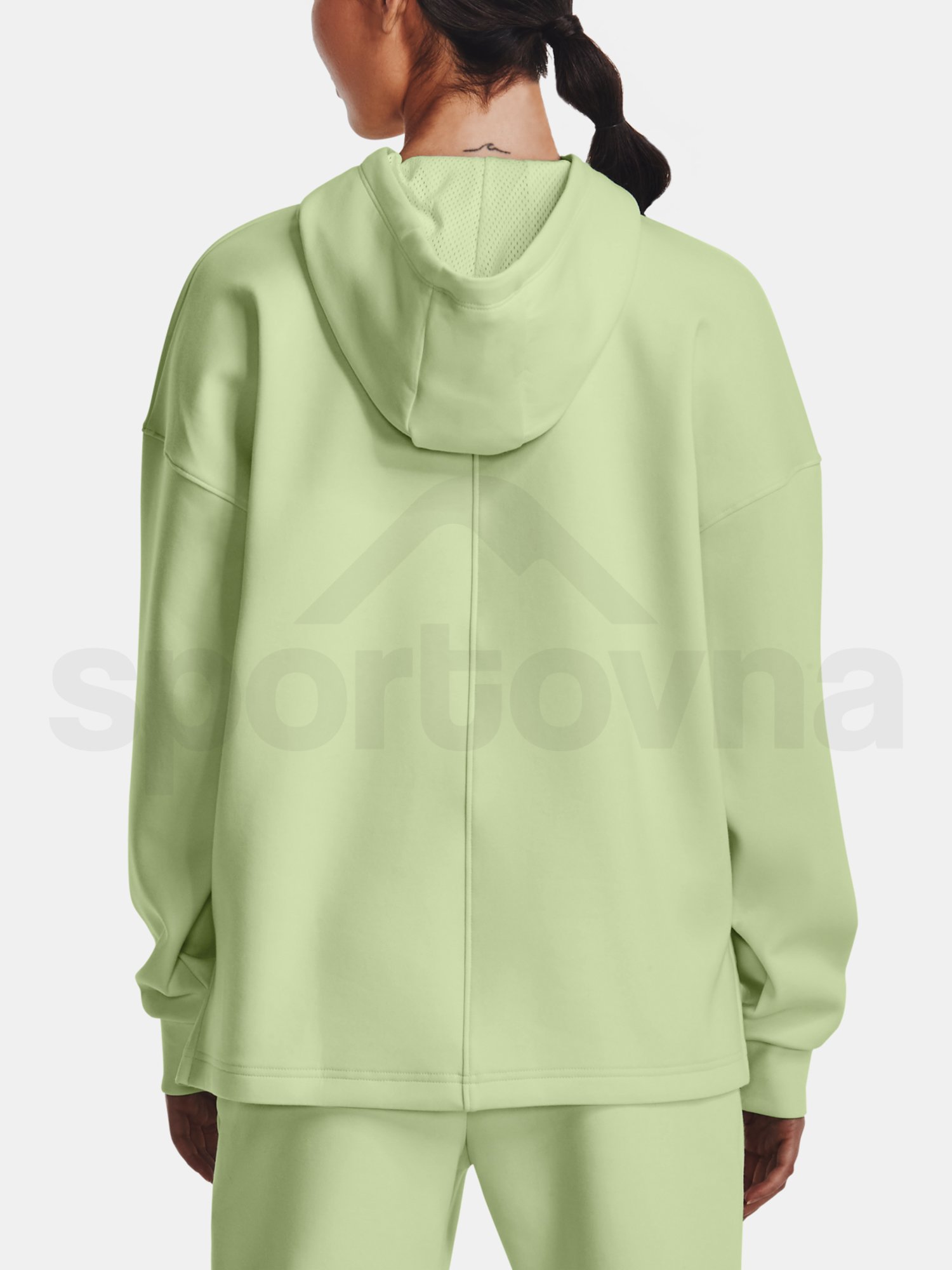 Mikina Under Armour Summit Knit Hoodie-GRN