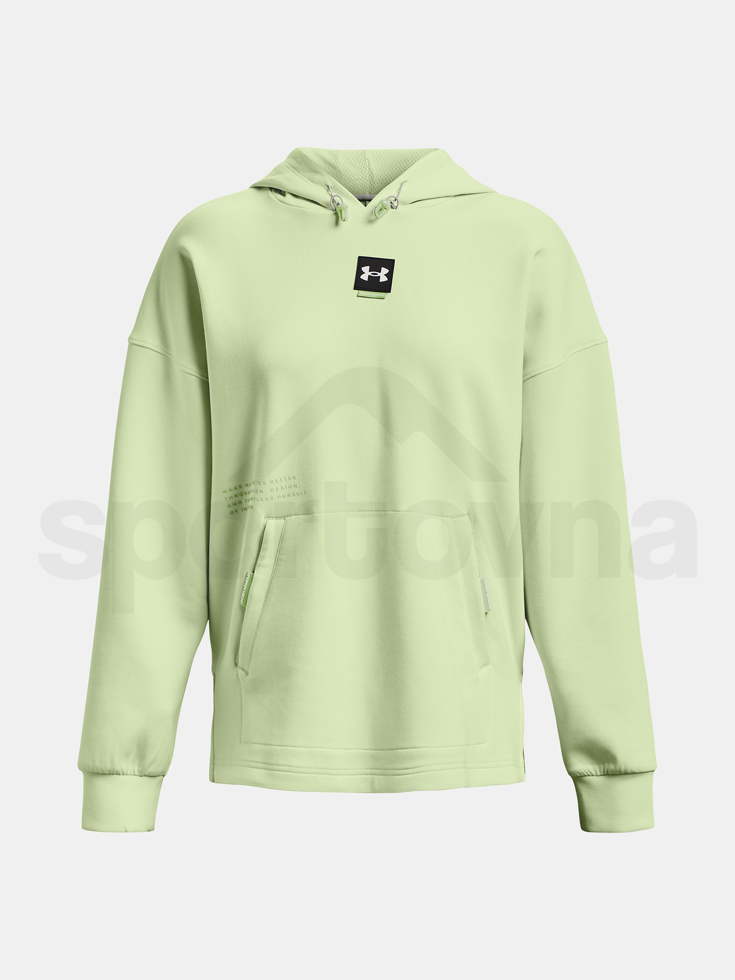 Mikina Under Armour Summit Knit Hoodie-GRN