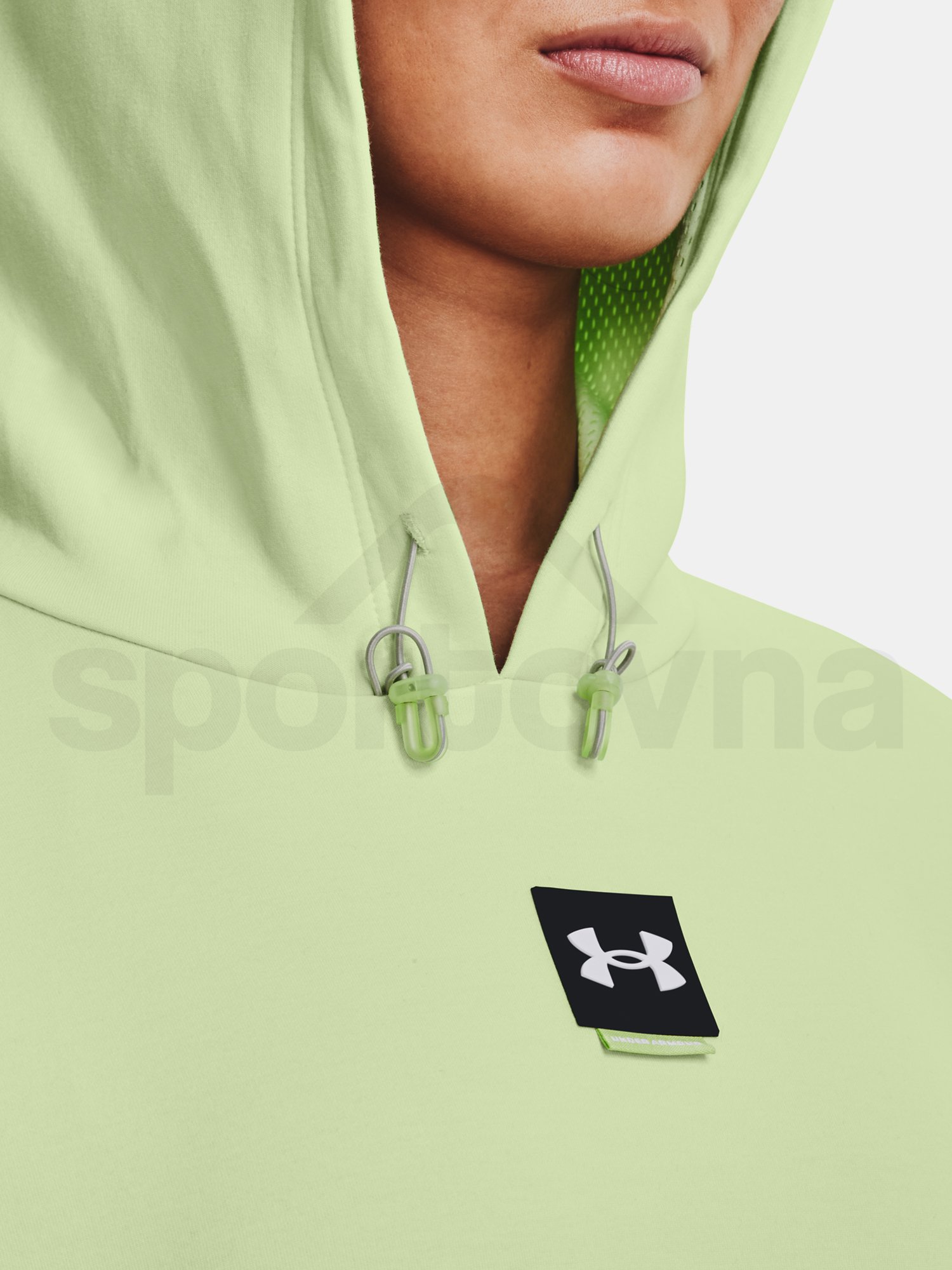 Mikina Under Armour Summit Knit Hoodie-GRN