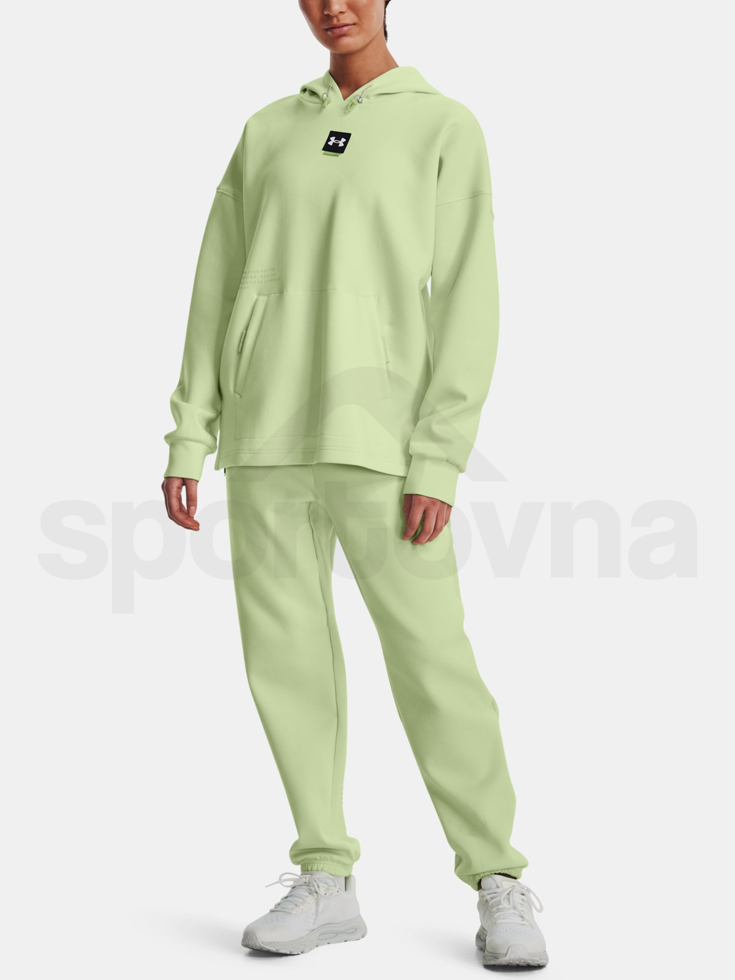 Mikina Under Armour Summit Knit Hoodie - zelená