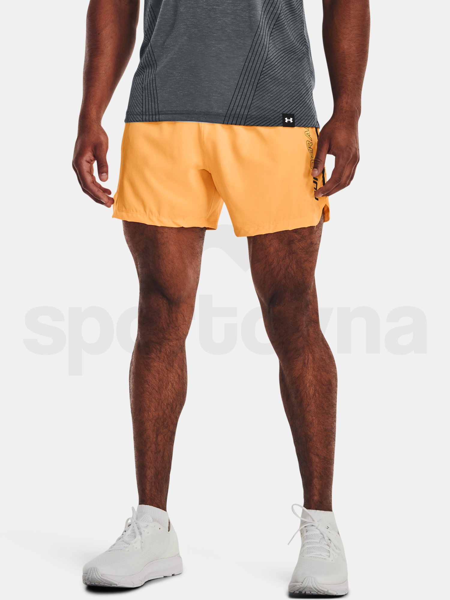 Šortky Under Armour UA SPEEDPOCKET 5'' SHORT - oranžová