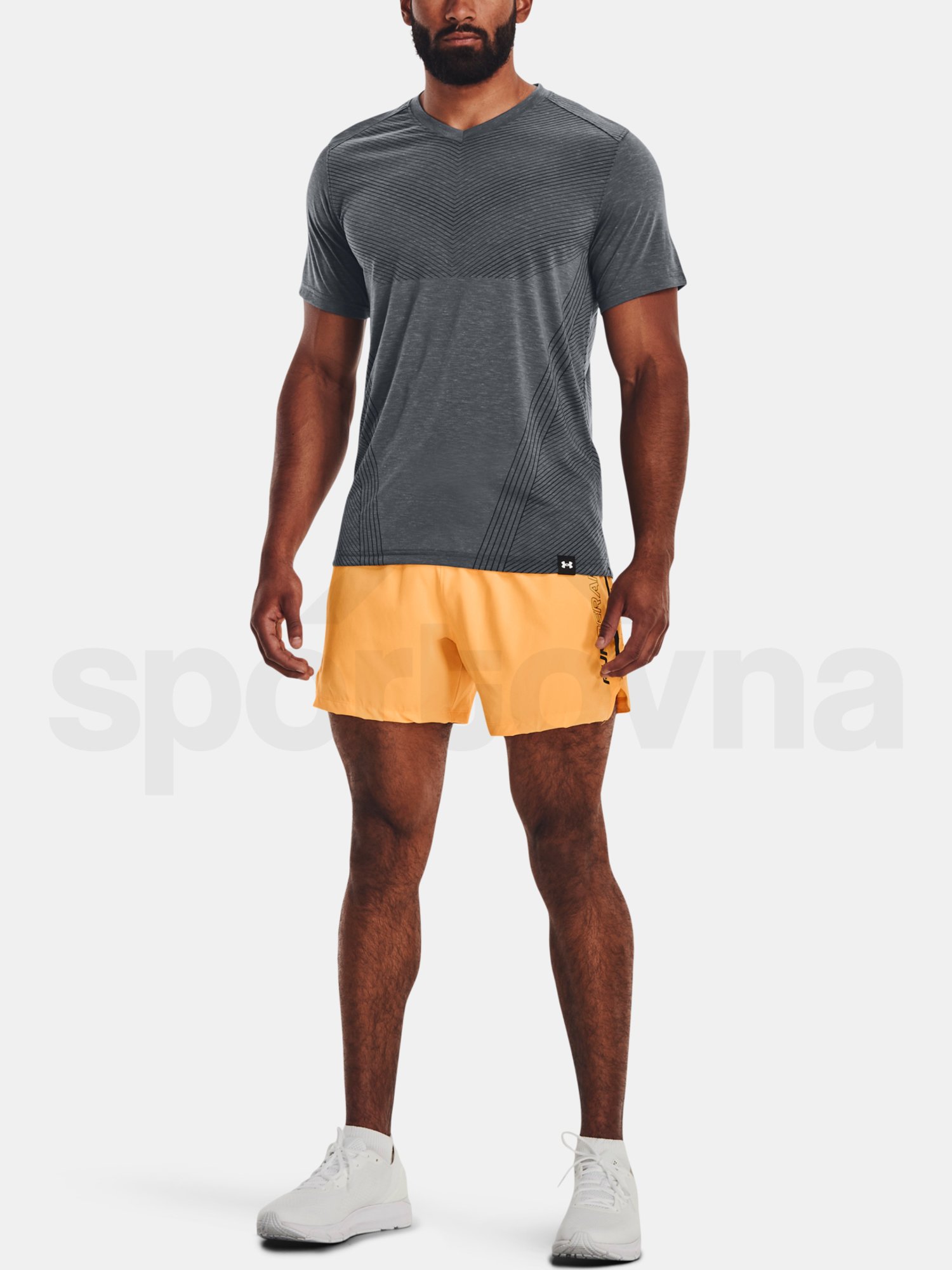 Šortky Under Armour UA SPEEDPOCKET 5'' SHORT - oranžová