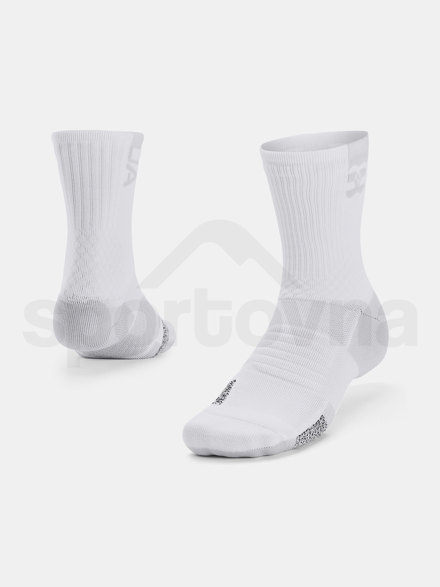 Ponožky Under Armour UA  AD Playmaker 1pk Mid-WHT