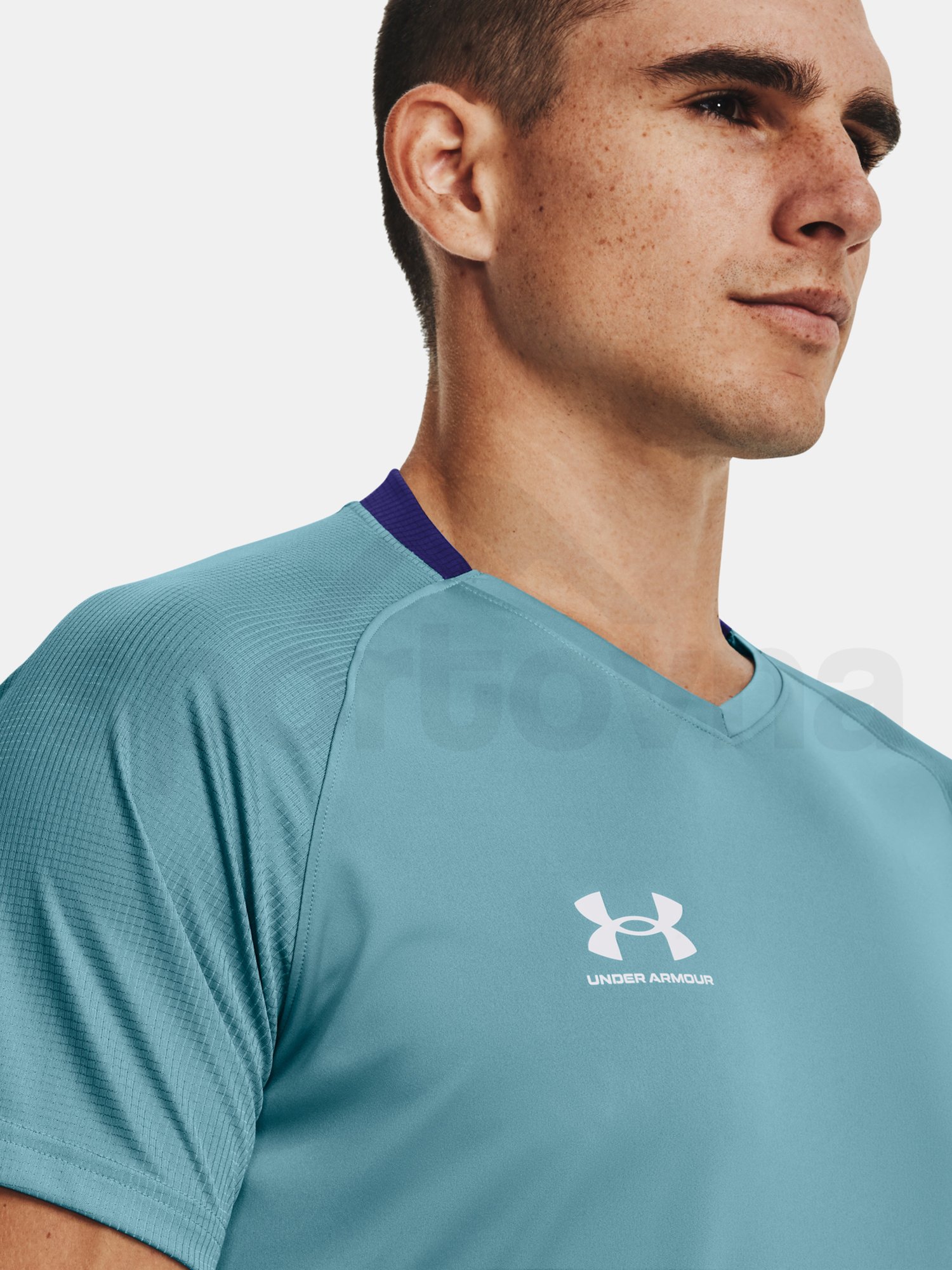 Tričko Under Armour UA Accelerate Tee - modrá