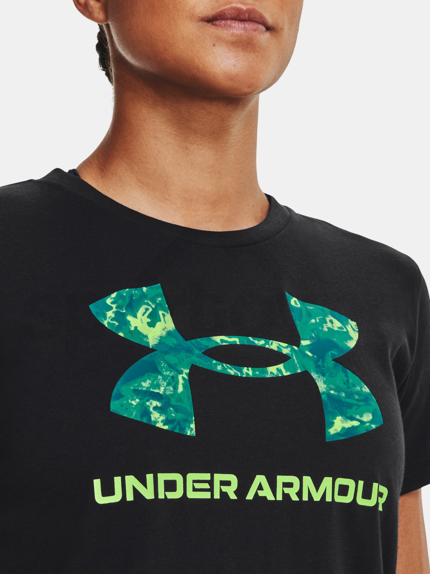 Tričko Under Armour UA Sportstyle Logo SS - černá