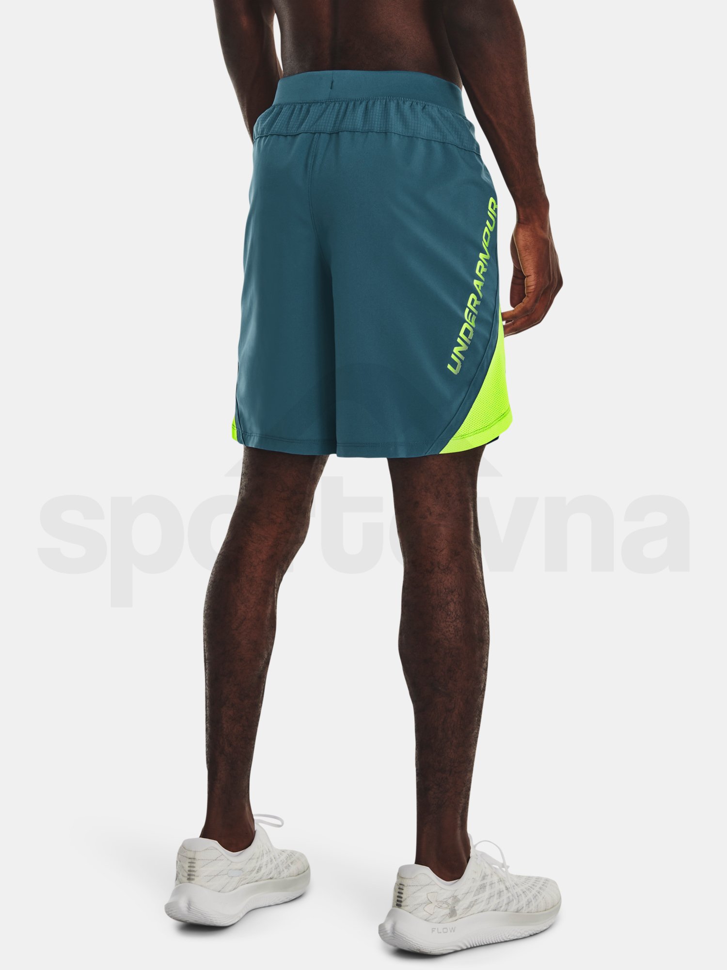 Kraťasy Under Armour UA LAUNCH 7'' GRAPHIC SHORT-BLU