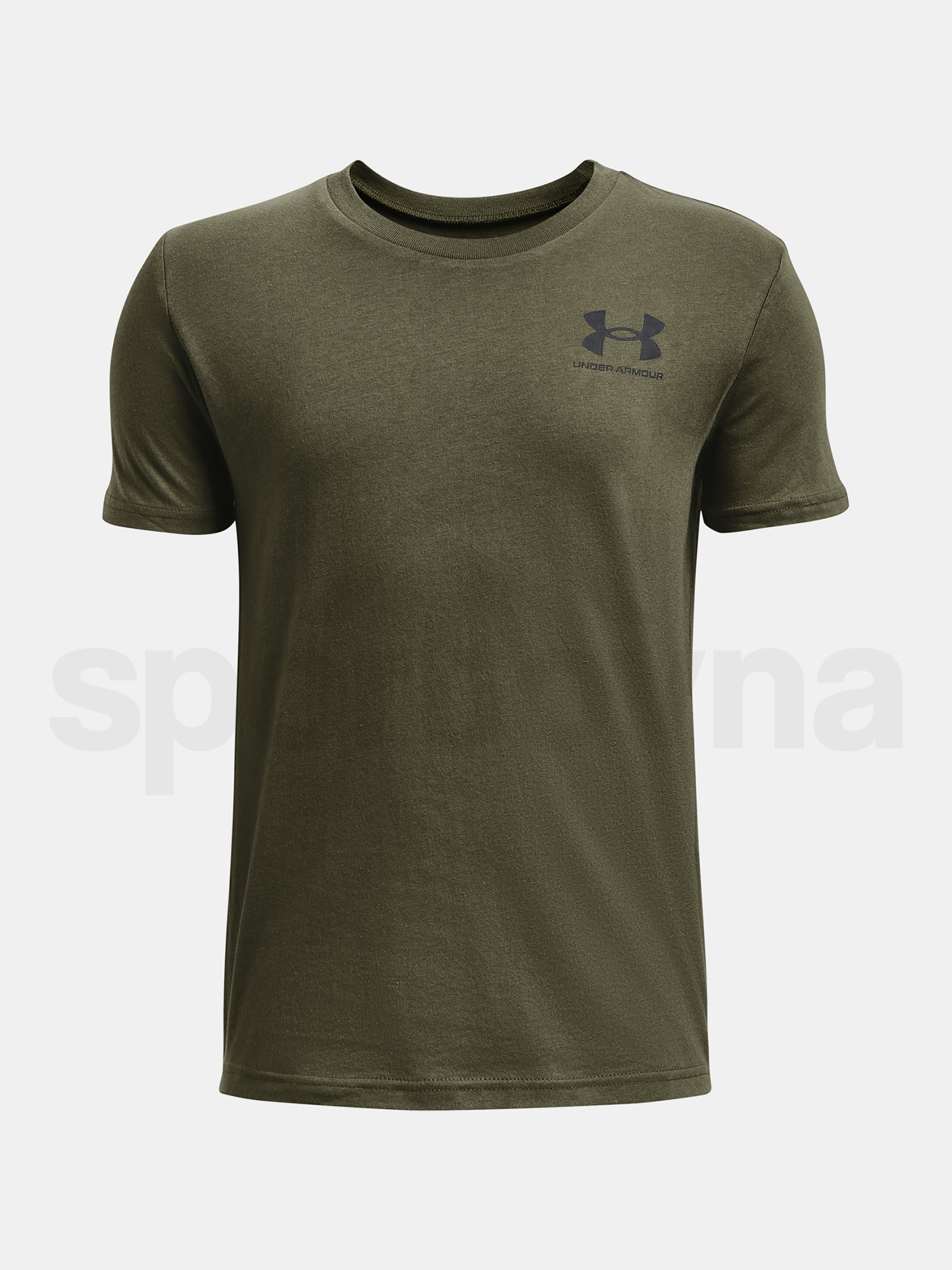 Tričko Under Armour UA SPORTSTYLE LEFT CHEST SS J - zelená