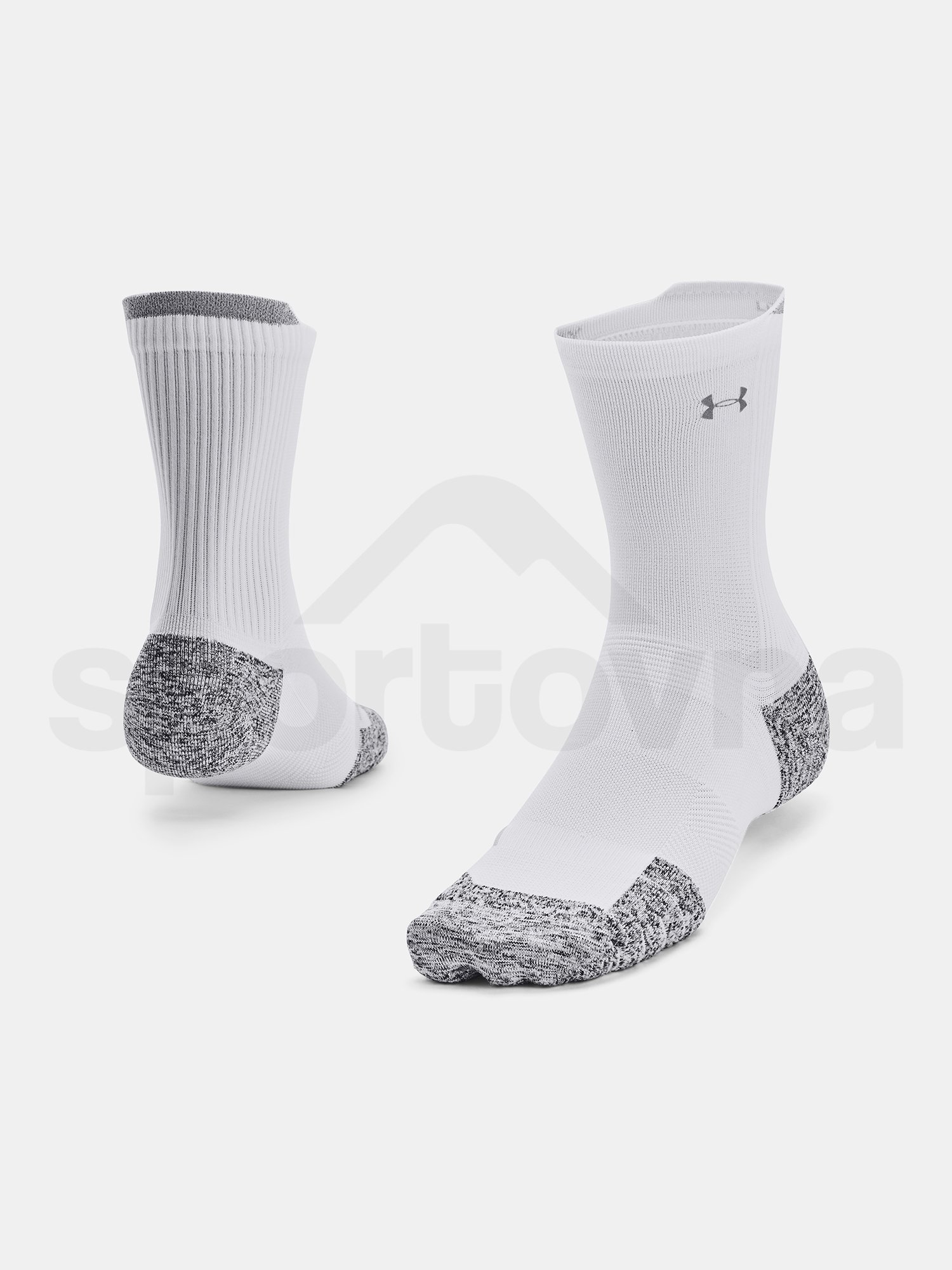Ponožky Under Armour UA AD Run Cushion 1pk Mid - bílá