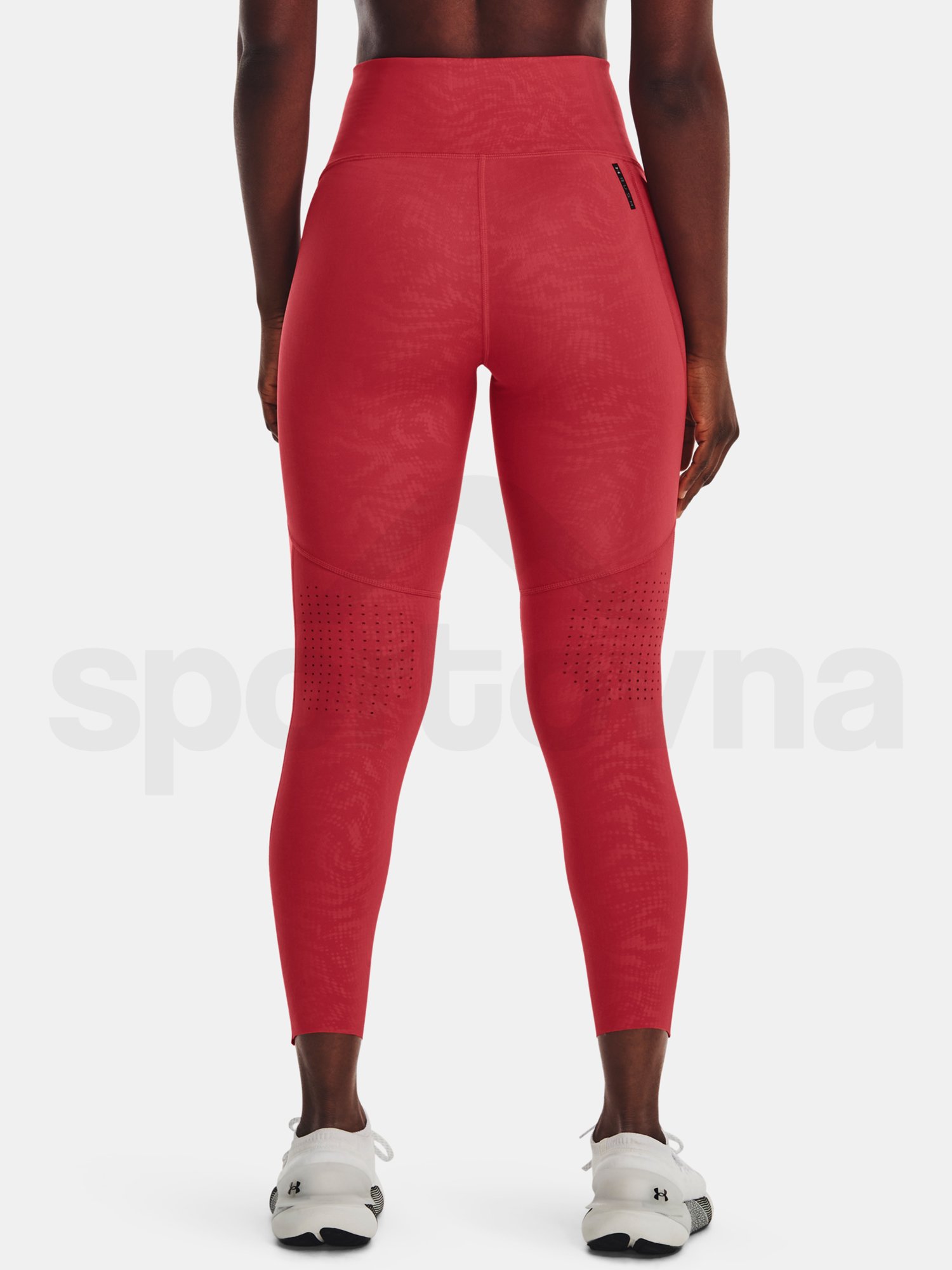 Legíny Under Armour UA Rush Legging Emboss Perf - červená