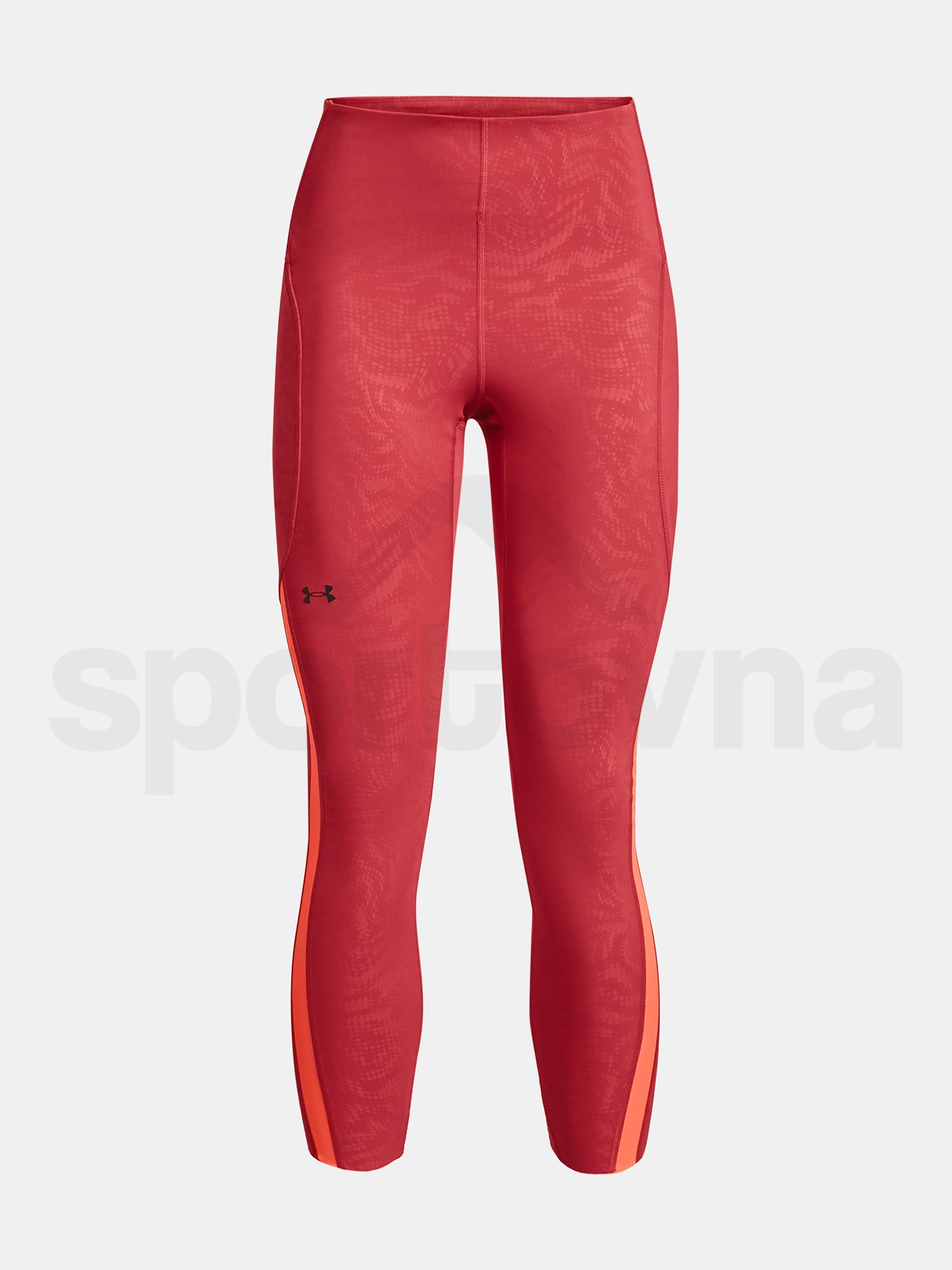 Legíny Under Armour UA Rush Legging Emboss Perf - červená