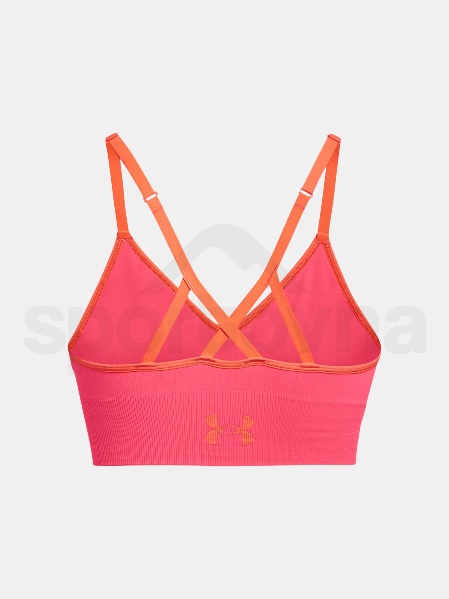 Podprsenka Under Armour UA Seamless Low Long Rib W - růžová