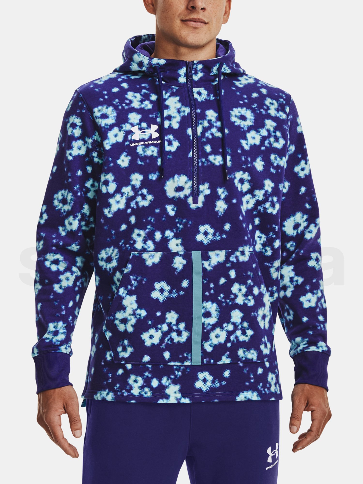 Mikina Under Armour UA Accelerate Hoodie-BLU