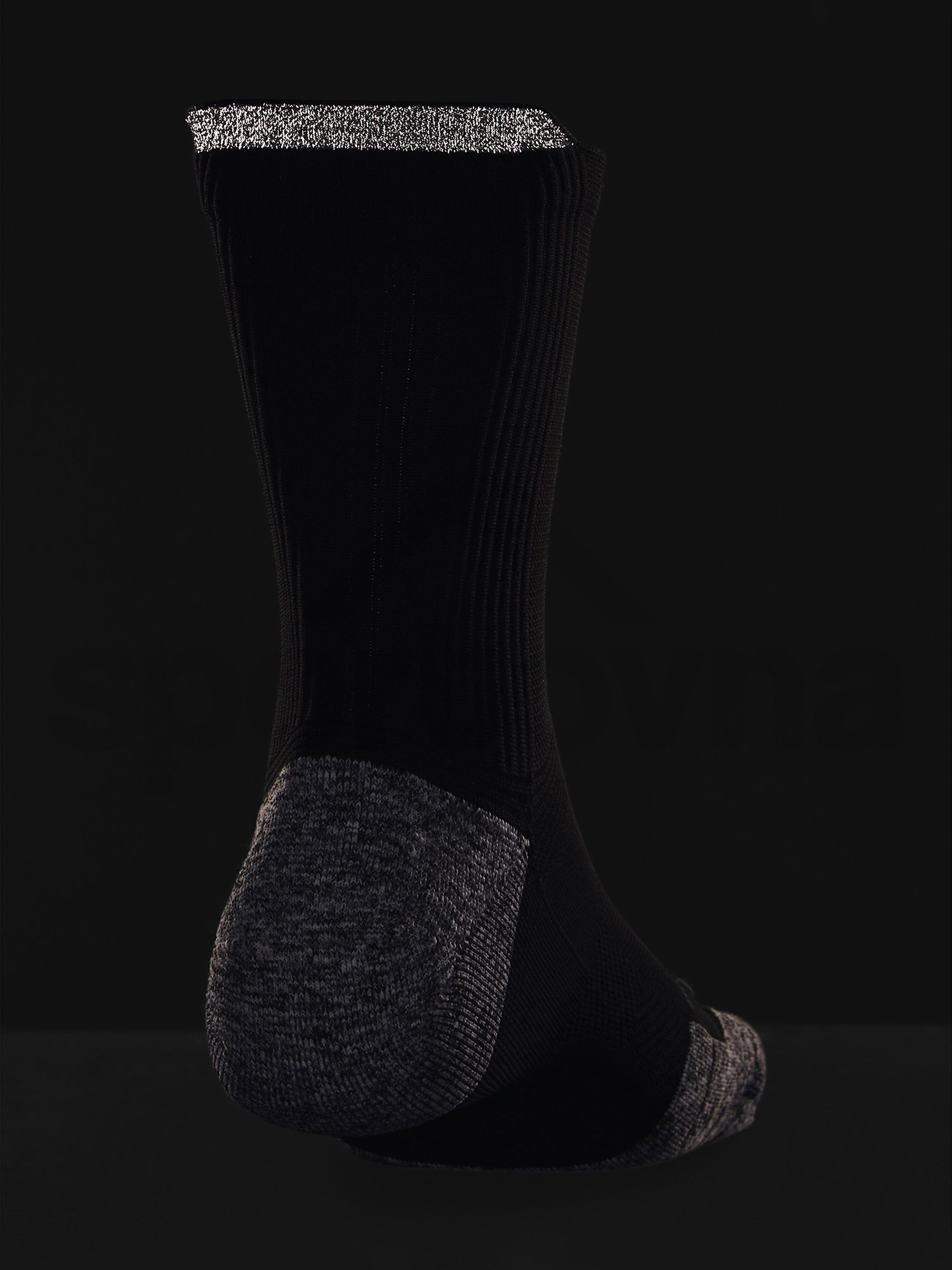 Ponožky Under Armour UA AD Run Cushion 1pk Mid - černá