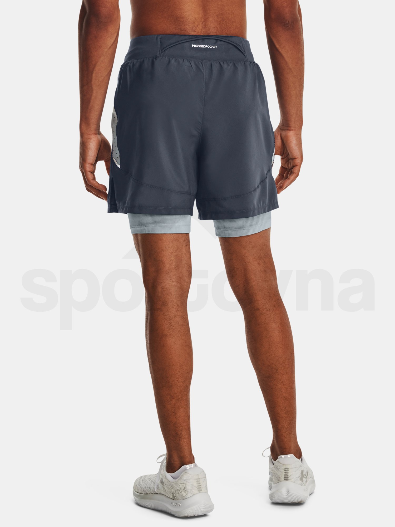 Kraťasy Under Armour LAUNCH ELITE 2in1 5'' SHORT-GRY