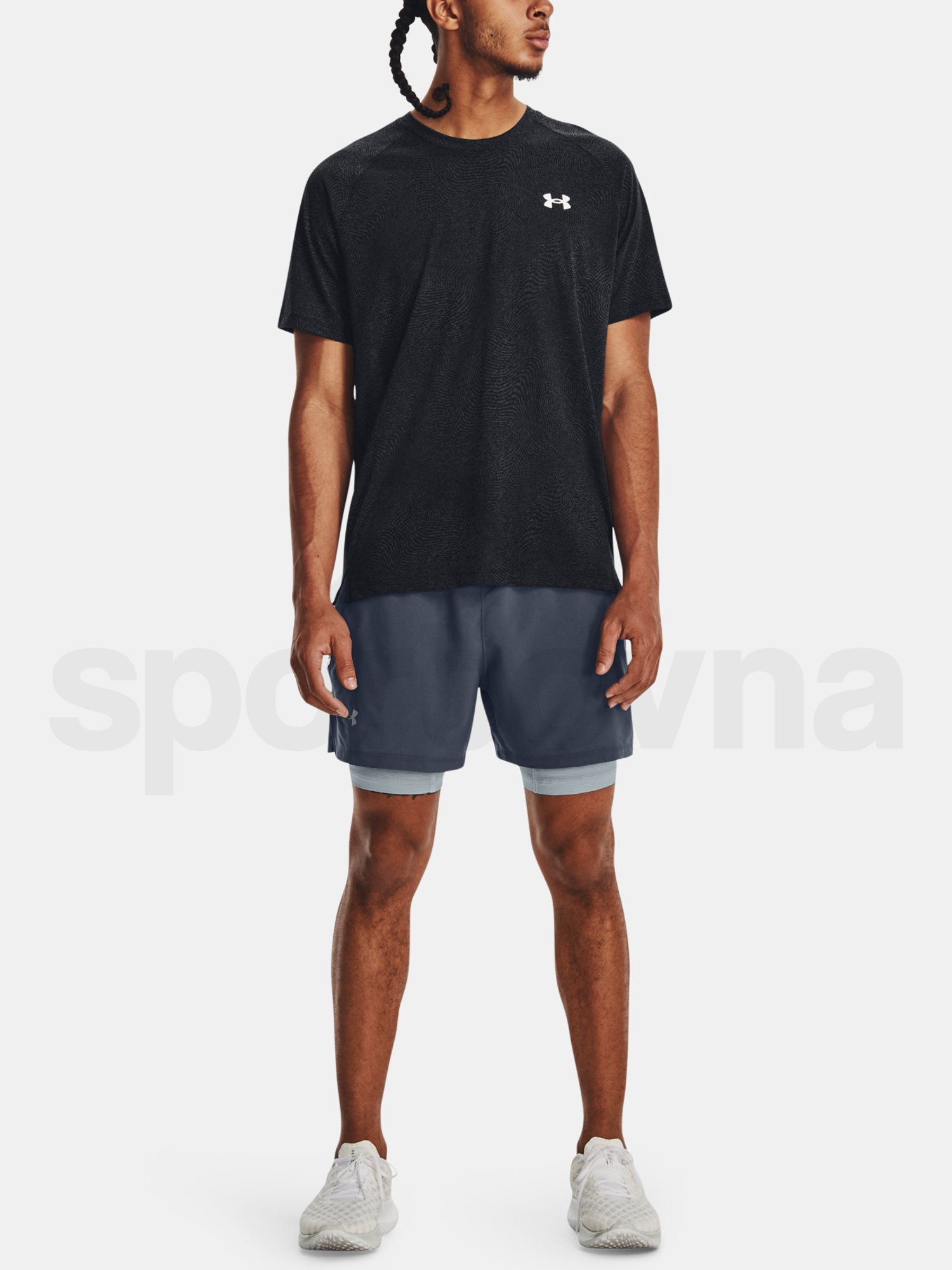 Kraťasy Under Armour LAUNCH ELITE 2in1 5'' SHORT-GRY