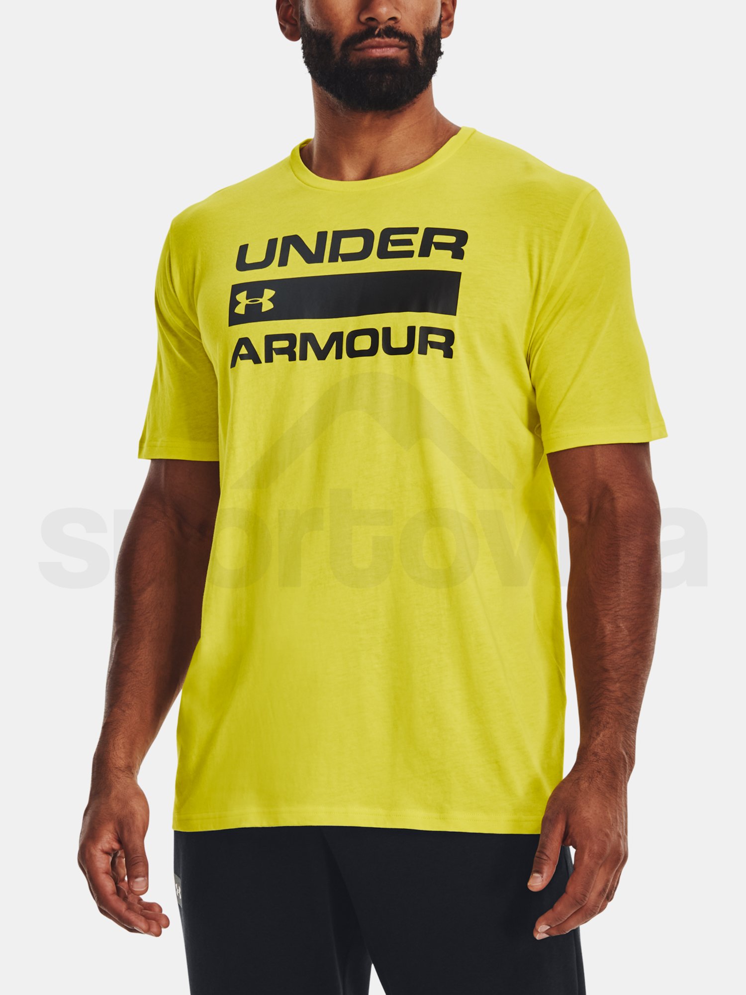 Tričko Under Armour UA Team Issue Wordmark SS M - žlutá