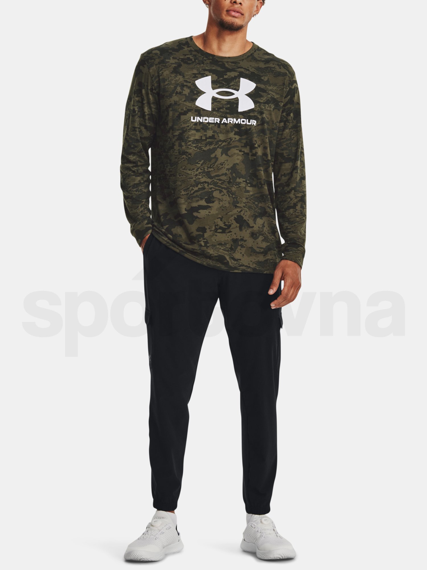 Nohavice Under Armour UA Stretch Woven Cargo Pants - čierna