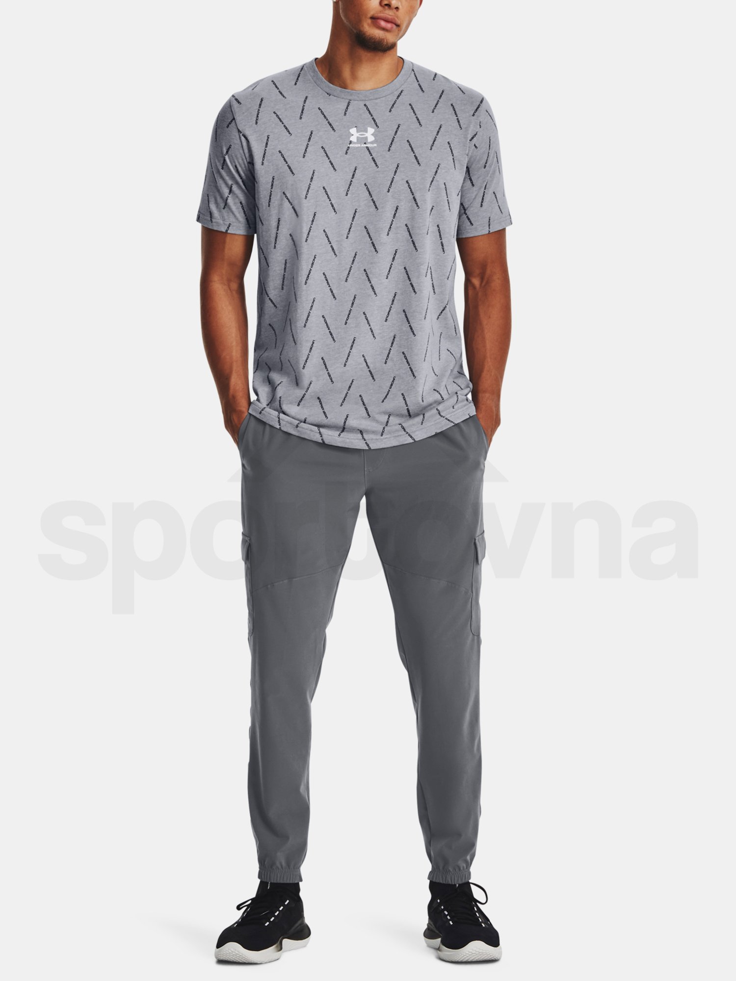 Nohavice Under Armour UA Stretch Woven Cargo Pants - sivá