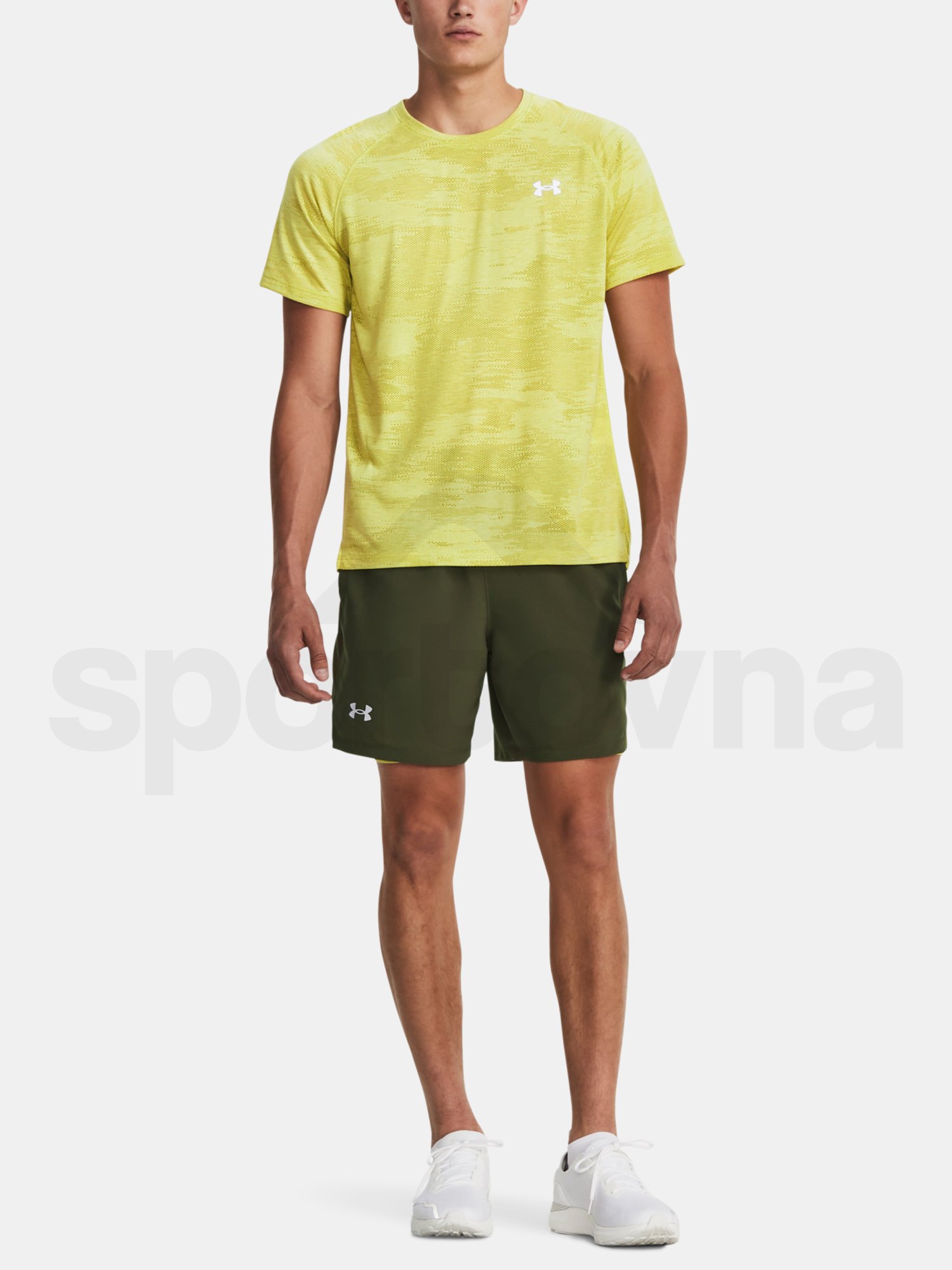 Tričko Under Armour UA STREAKER SPEEDCAMO SS-žltá