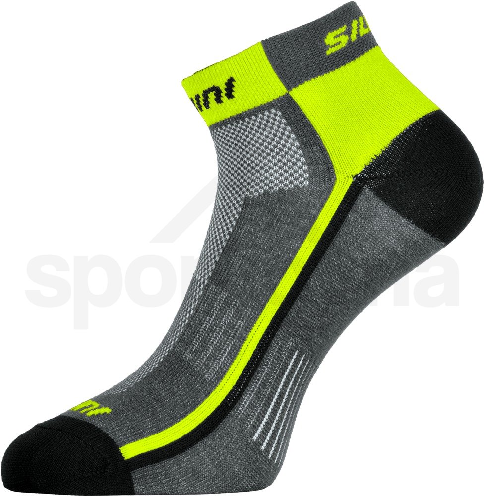 Ponožky Silvini Plima UA622 - šedá/žlutá