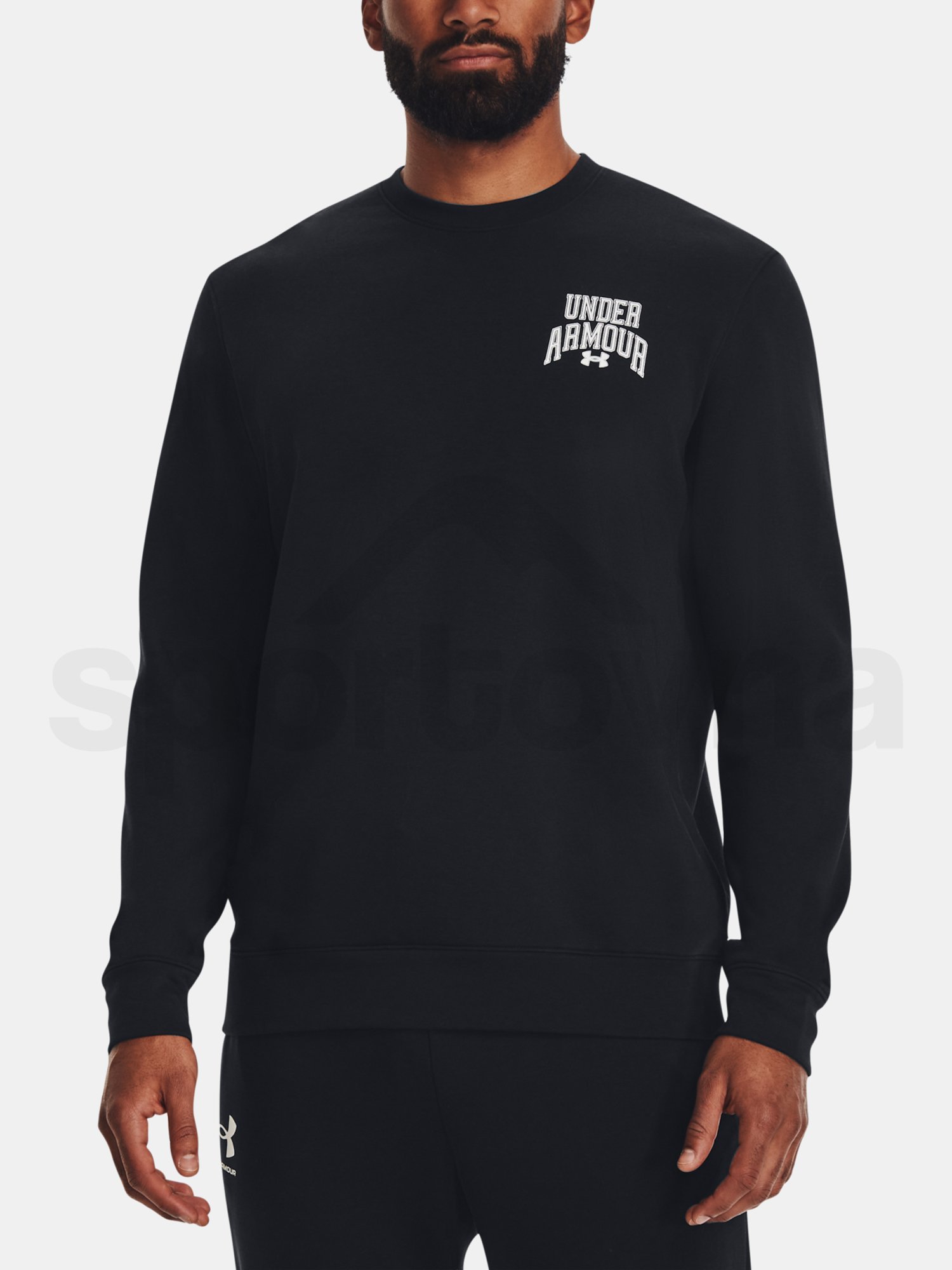 Mikina Under Armour UA Rival Terry Graphic Crew-BLK