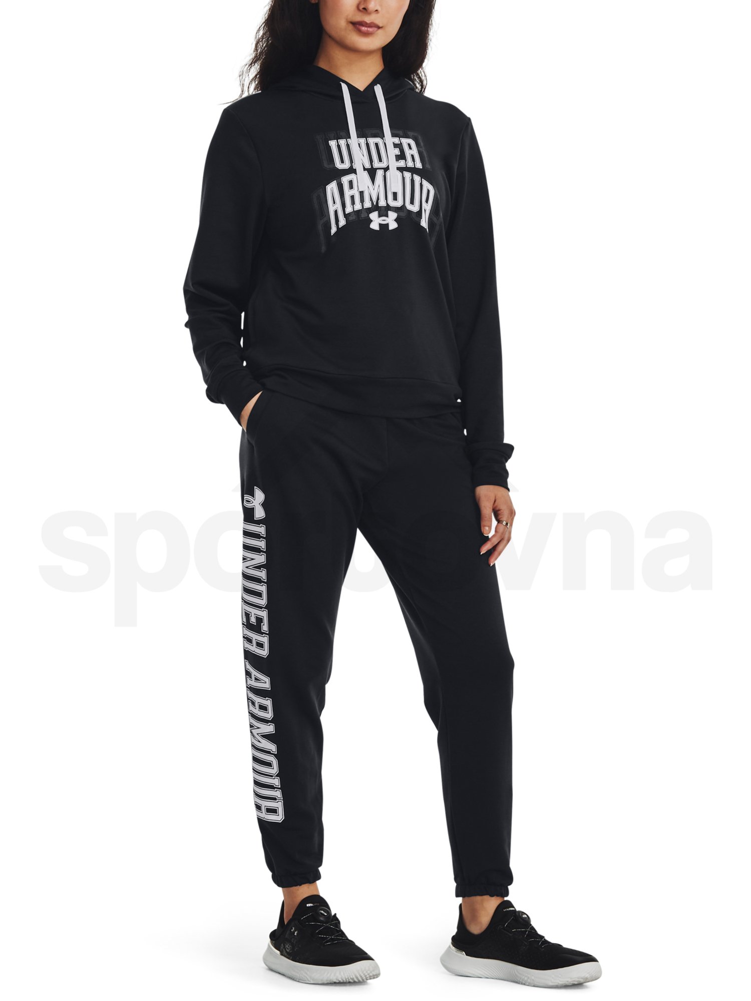Mikina Under Armour UA Rival Terry Graphic Hdy-BLK