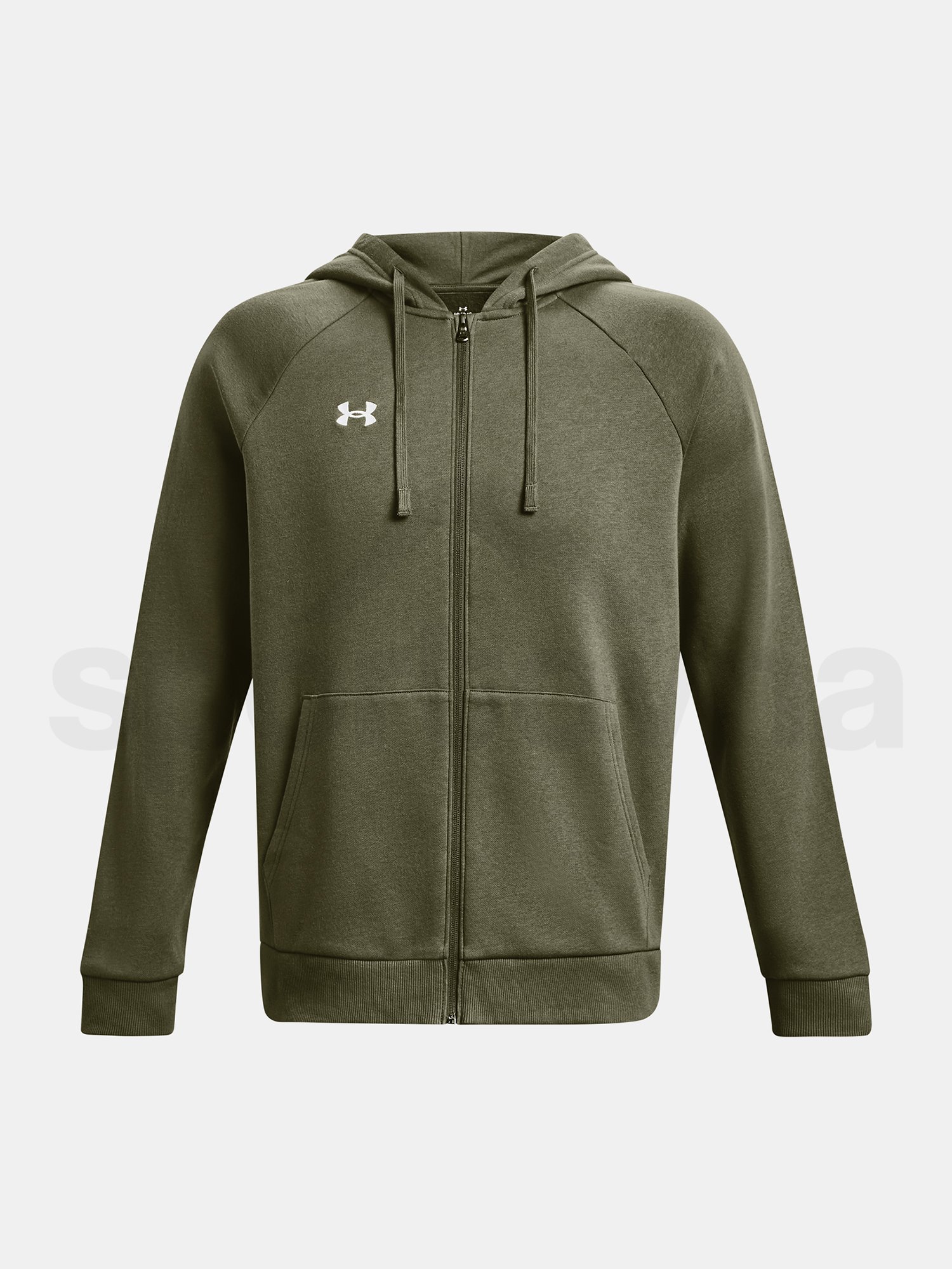 Mikina Under Armour Rival Fleece FZ Hoodie M - zelená