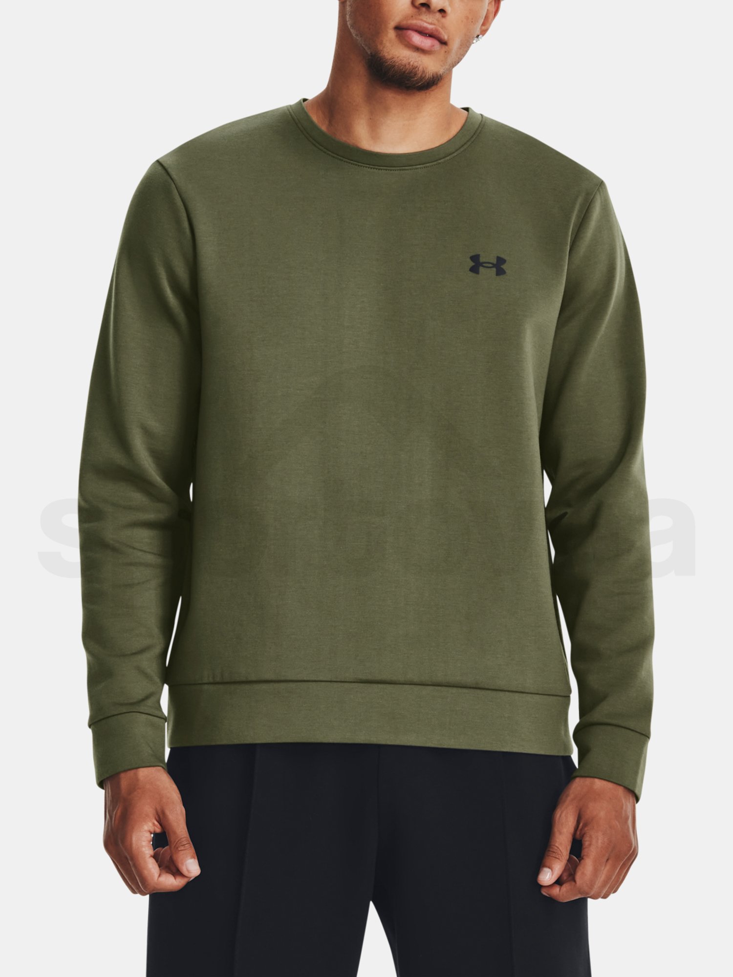 Mikina Under Armour UA Unstoppable Flc Crew-GRN