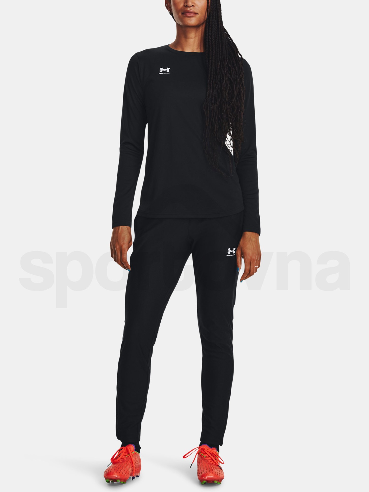 Sportovní kalhoty Under Armour UA W's Ch. Pique Pant-BLK