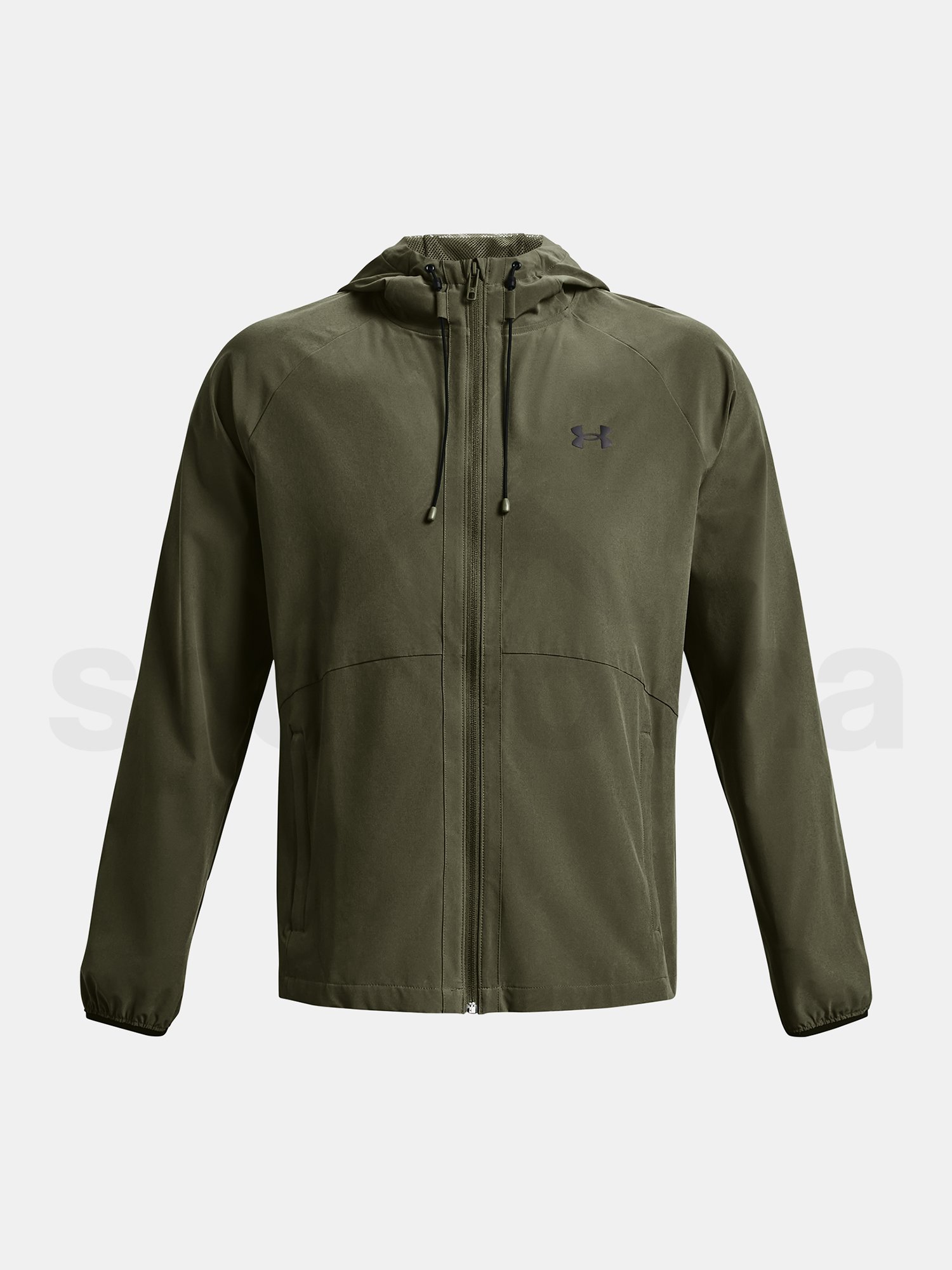 Bunda Under Armour Stretch Woven Windbreaker M - zelená