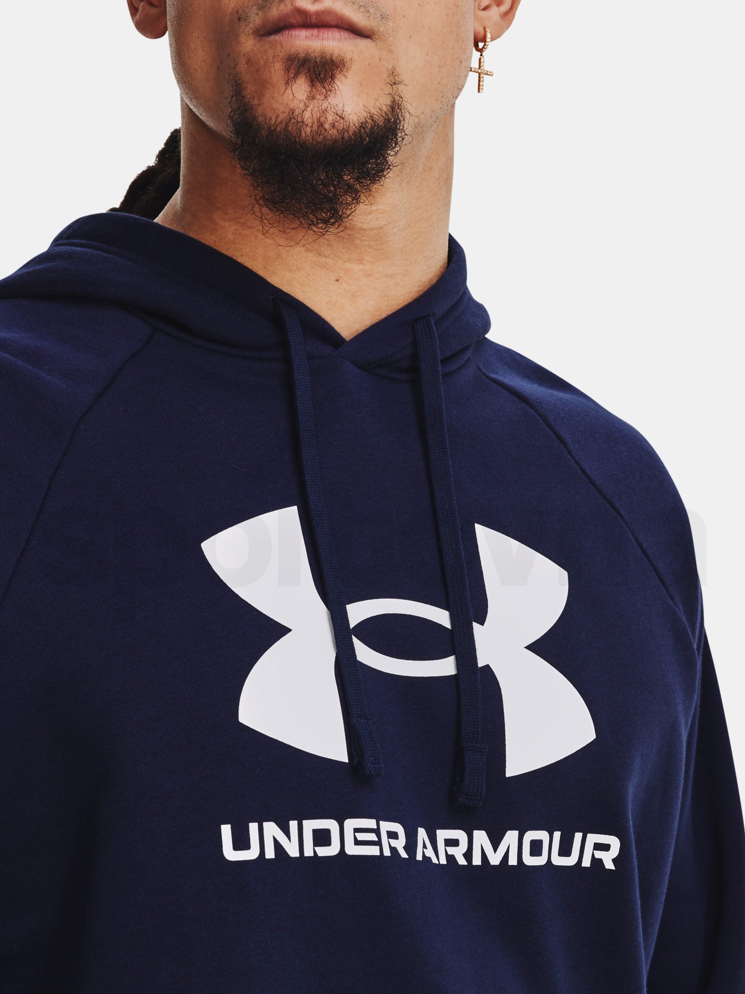 Mikina Under Armour UA Rival Fleece Logo HD M - tmavě modrá