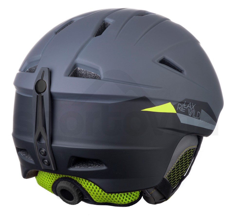 Lyžařská helma Relax Wild RH17W - šedá/žlutá
