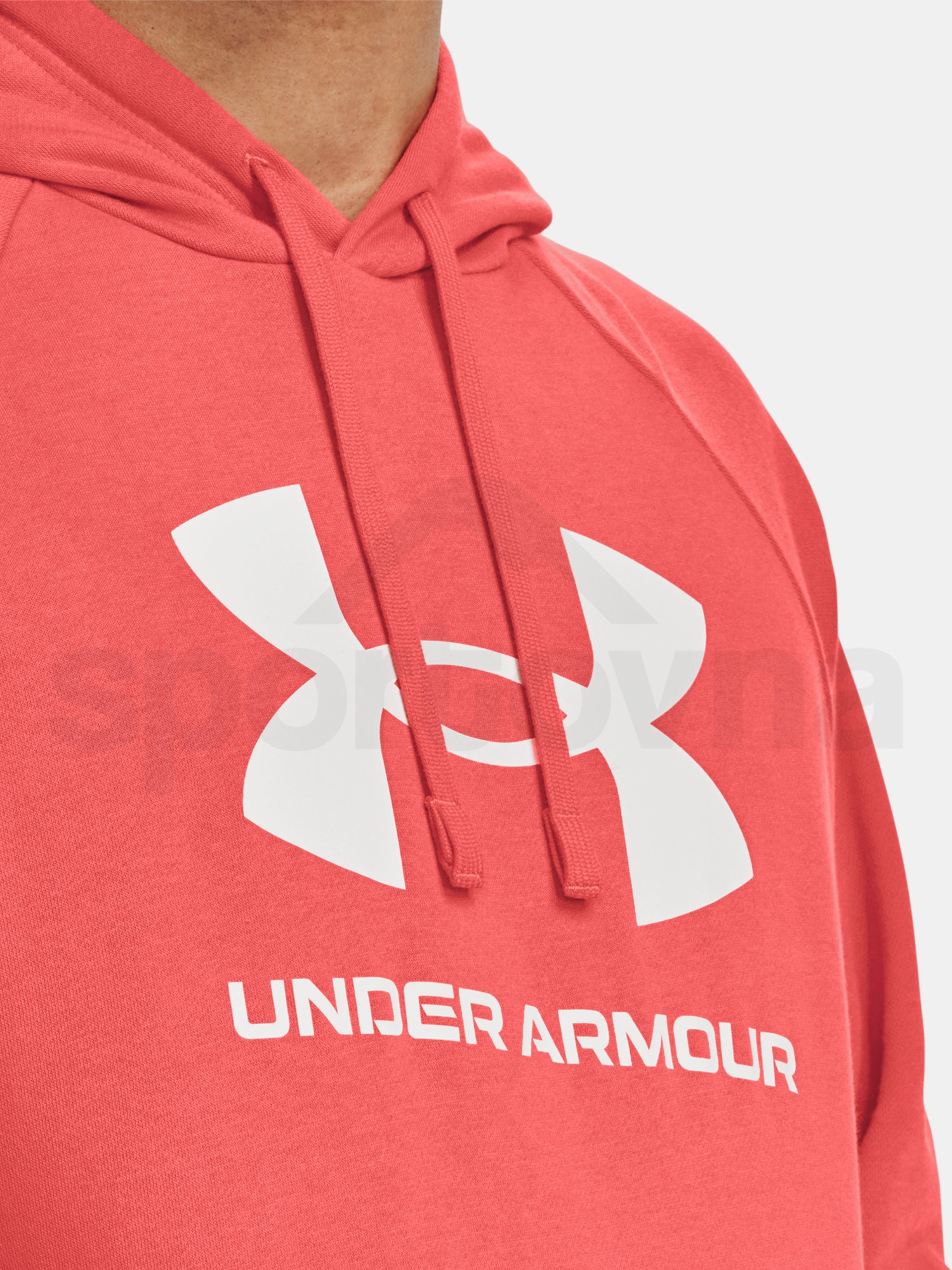 Mikina Under Armour UA Rival Fleece Logo HD M - červená