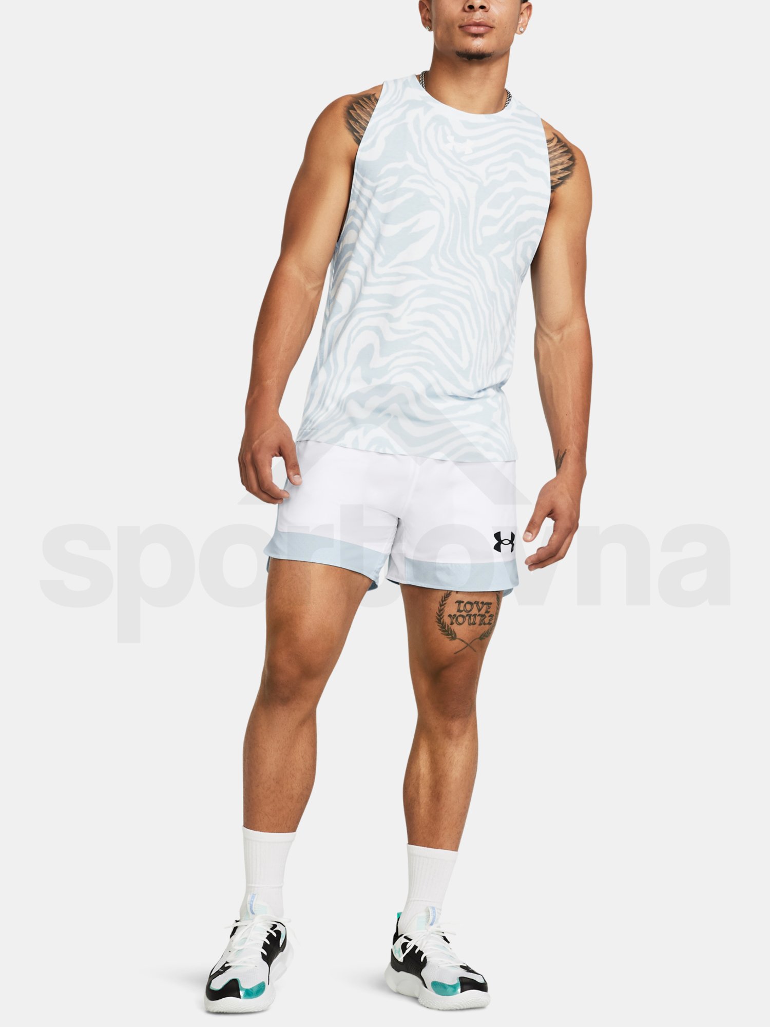 Šortky Under Armour UA Baseline 5in Short - biela