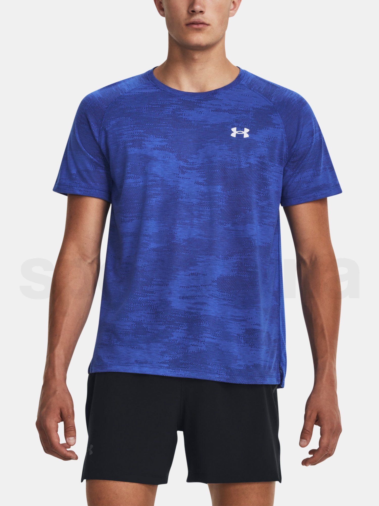 Tričko Under Armour UA STREAKER SPEEDCAMO SS-BLU