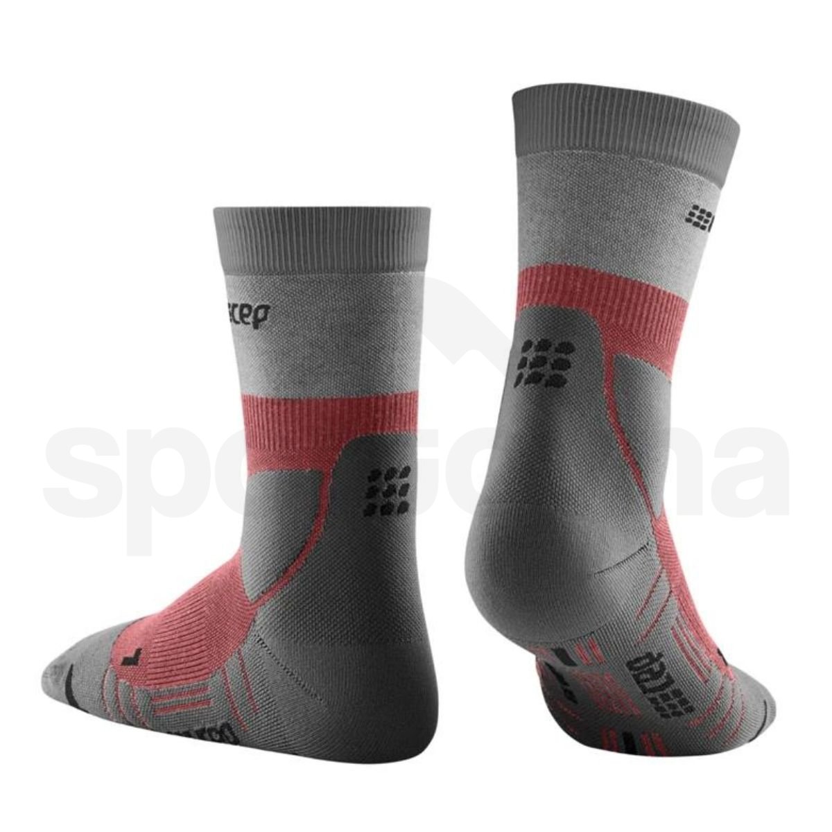 Ponožky CEP Light Merino W - červená