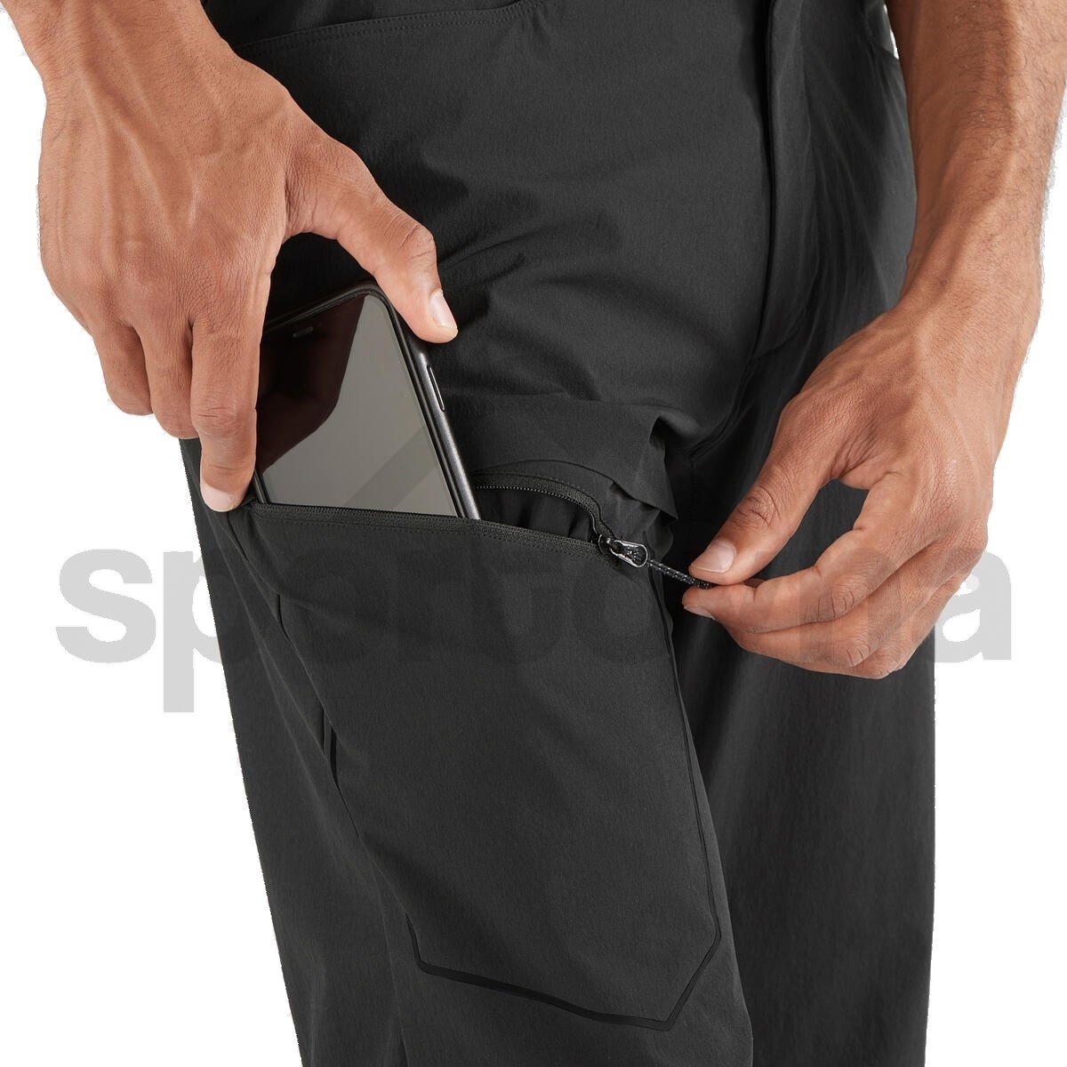 Kalhoty Salomon WAYFARER PANTS M - černá (standardní délka)