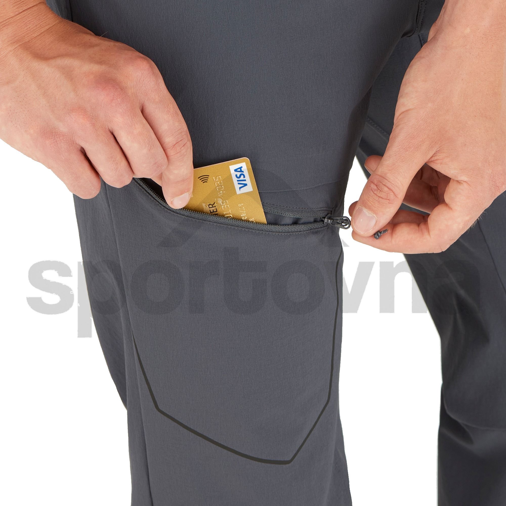 Kalhoty Salomon WAYFARER PANTS M - šedá (standardní délka)