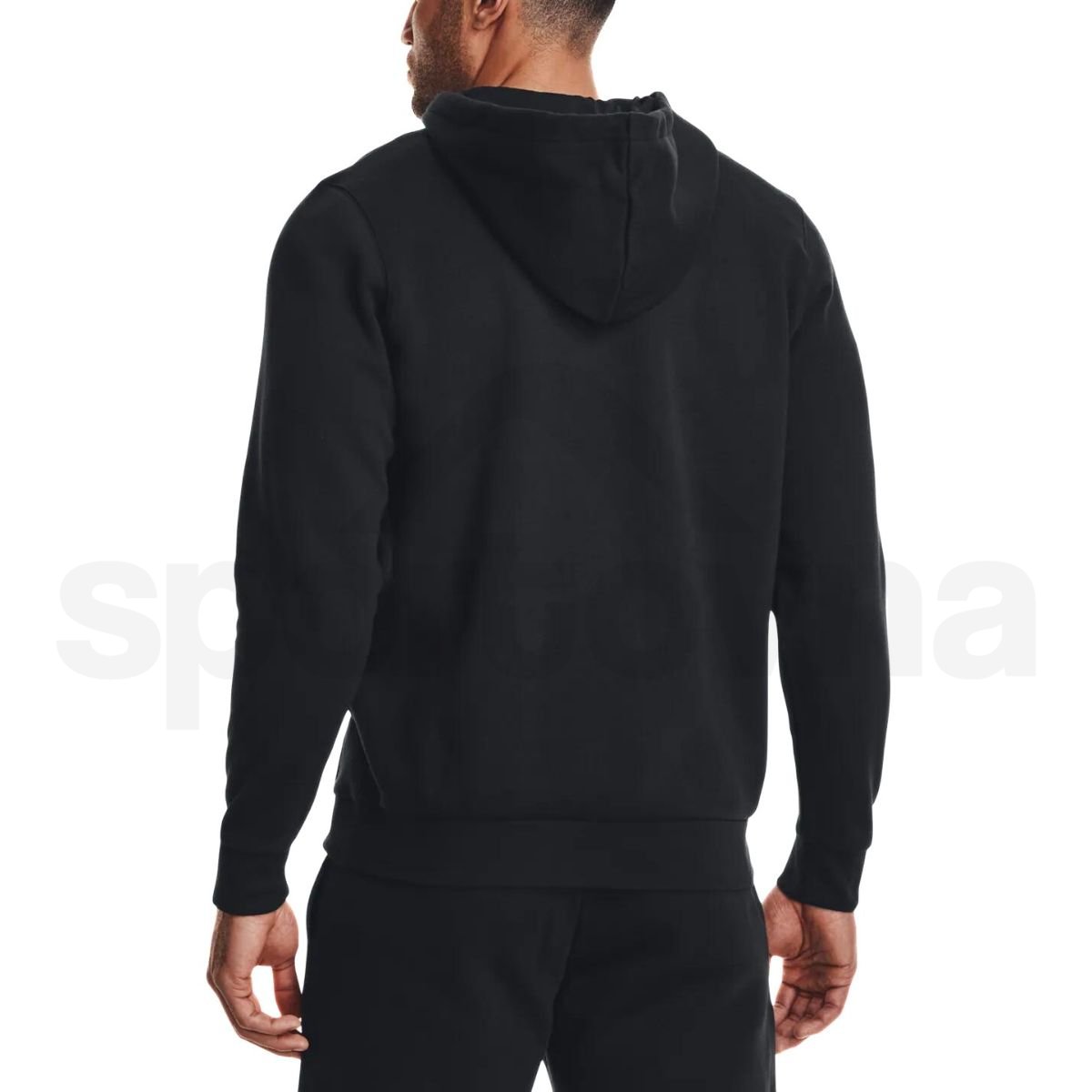 Mikina Under Armour UA Essential Fleece FZ Hood M - černá