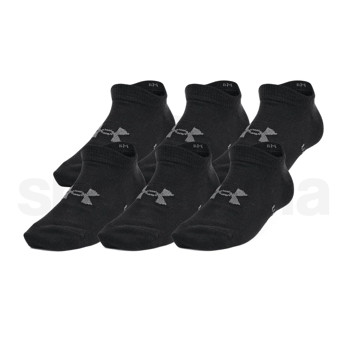 Ponožky Under Armour UA Yth Essential No Show 6pk J - černá