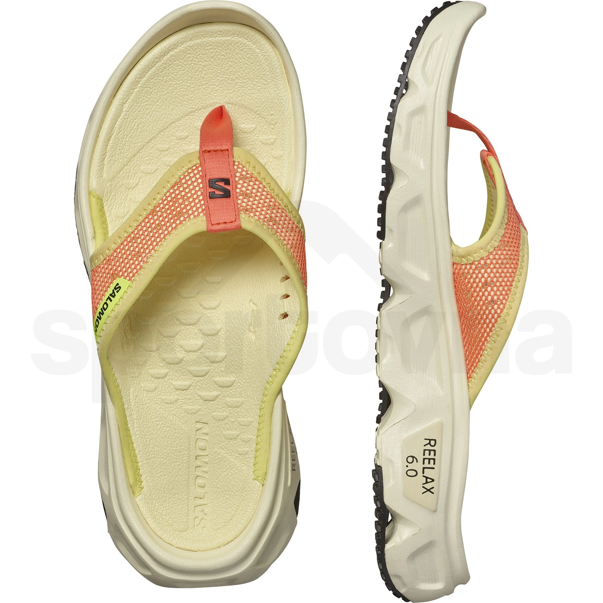 Dámské relaxační boty Salomon Reelax Break 6.0 W L47432200 - fresh salmon/transparent  yellow/sunny lime - Sportovna