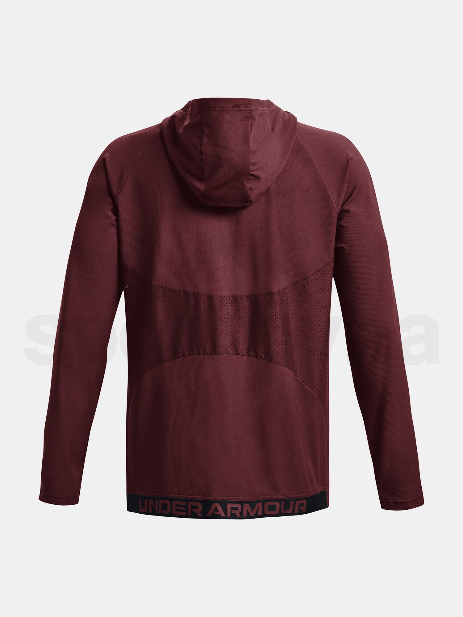 Mikina Under Armour UA Wvn Perforated Wndbreake - bordová