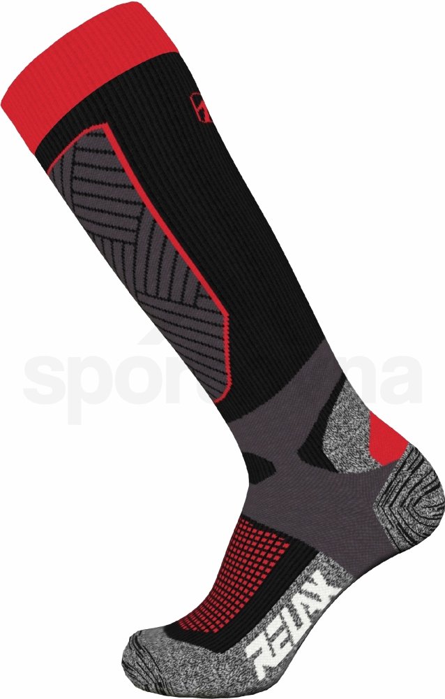 Ponožky Relax Compress RSO30 - černá/červená