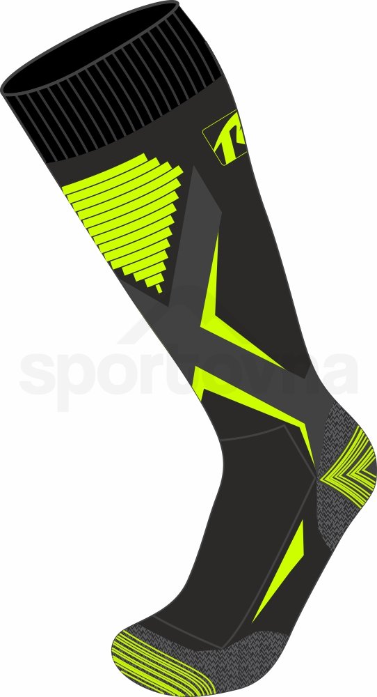 Lyžařské ponožky Relax Thunder - černá/žlutá